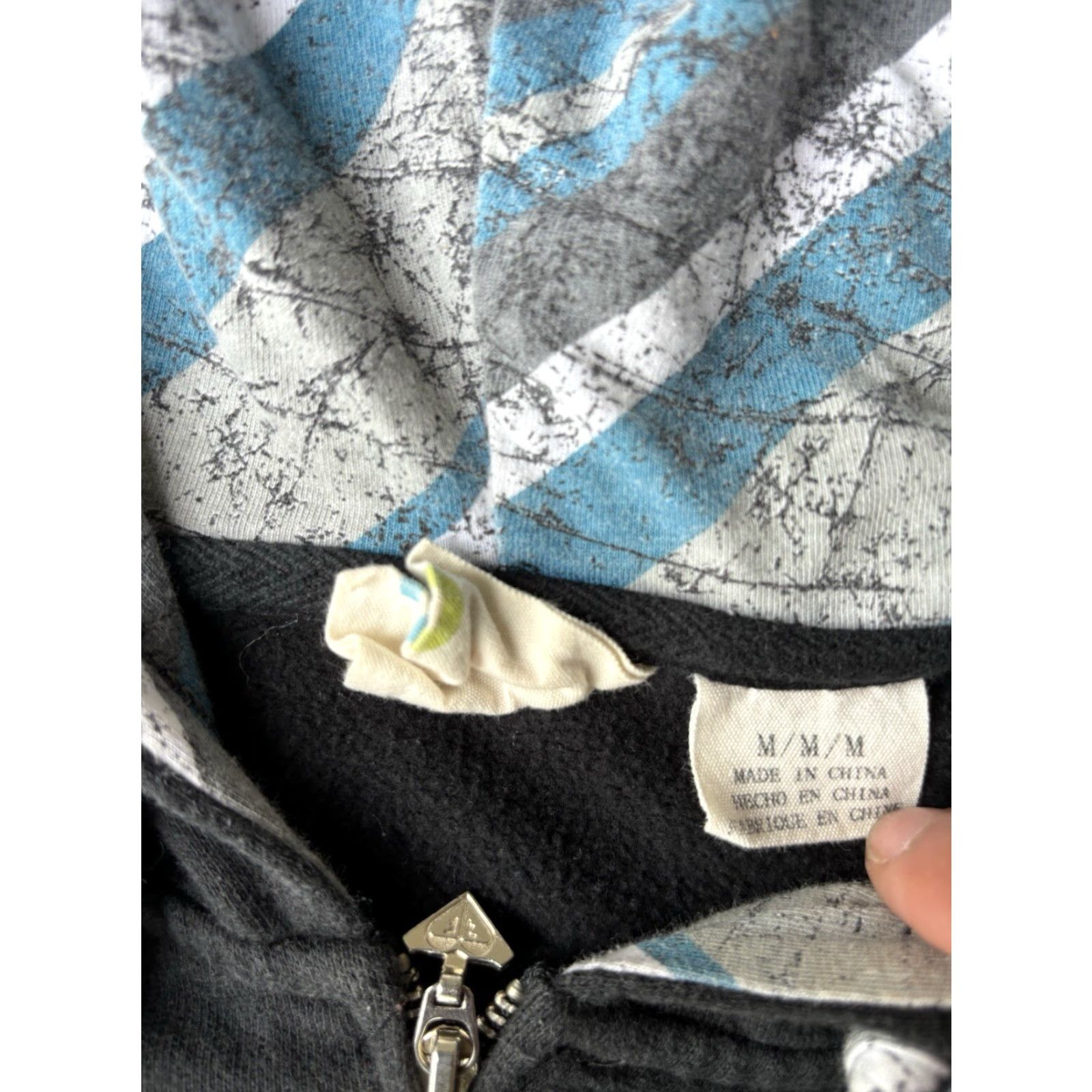 Vintage VINTAGE ROXY Hoodie (Zip Up) Black Medium Womens Y2K Surf 80s 90s Grunge Emo Casual Floral Thumbholes Size M / US 6-8 / IT 42-44 - 3 Thumbnail