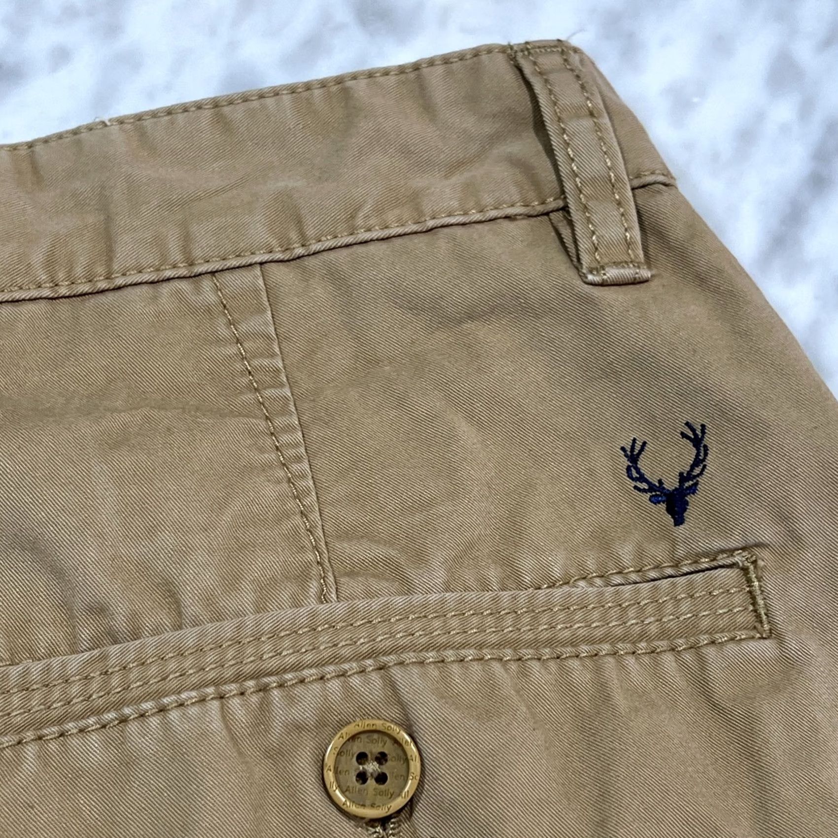Vintage Allen Solly Mens Pants 34 X 29 Custom Fit 10” Rise Pockets Cotton Size US 34 / EU 50 - 5 Thumbnail