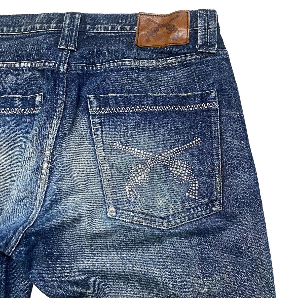 roarguns Roarguns Distressed Denim Flare Jeans Size US 34 / EU 50 - 13 Thumbnail