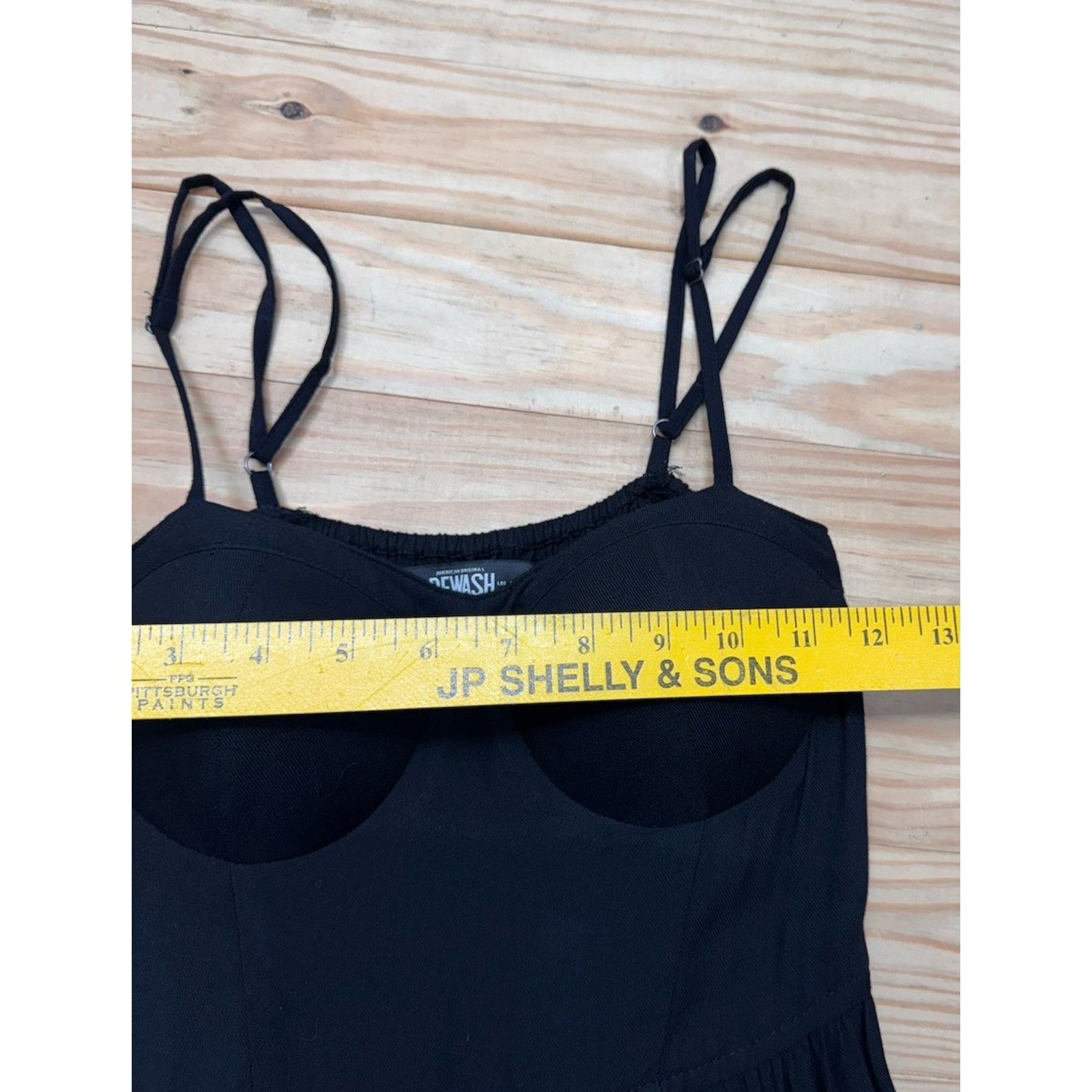 Other Rewash Womens Molded Cup Dress Black Sz S Adjustable Straps Size S / US 4 / IT 40 - 4 Thumbnail