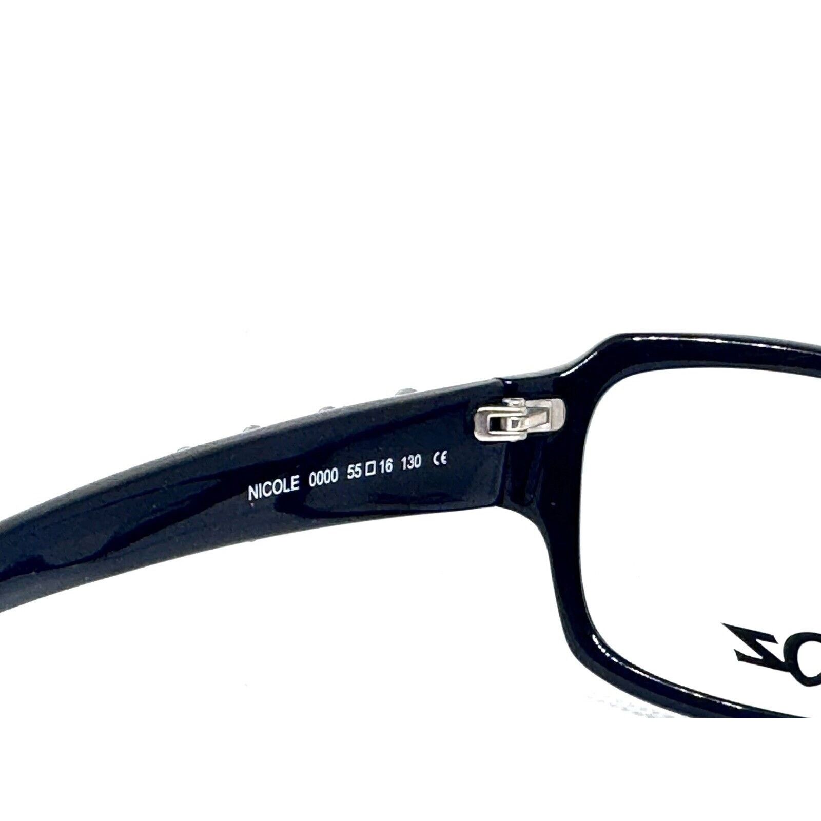J.F. REY BOZ NICOLE 0000 BLACK AUTHENTIC EYEGLASSES FRAME RX 55-16 Size ONE SIZE - 9 Thumbnail