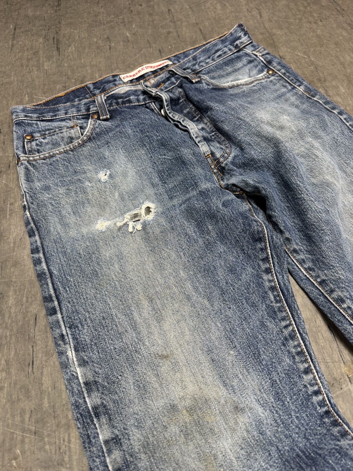 Acne Studios ᶠᵃⁿᶜʸᵍᵘʸ Vintage Baggy Washed Denim Jeans Wide leg Y2K Size US 31 - 5 Thumbnail