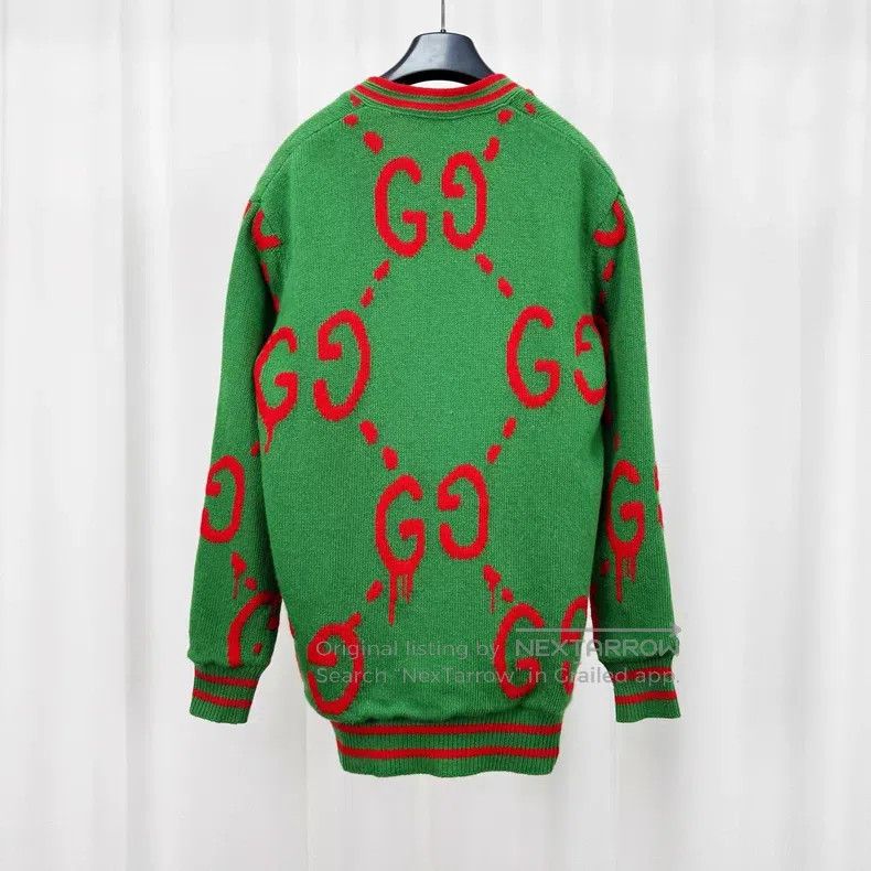 Gucci Gucci Double G full-print inner silk knitted cardigan coat Size XS / US 0-2 / IT 36-38 - 2 Thumbnail