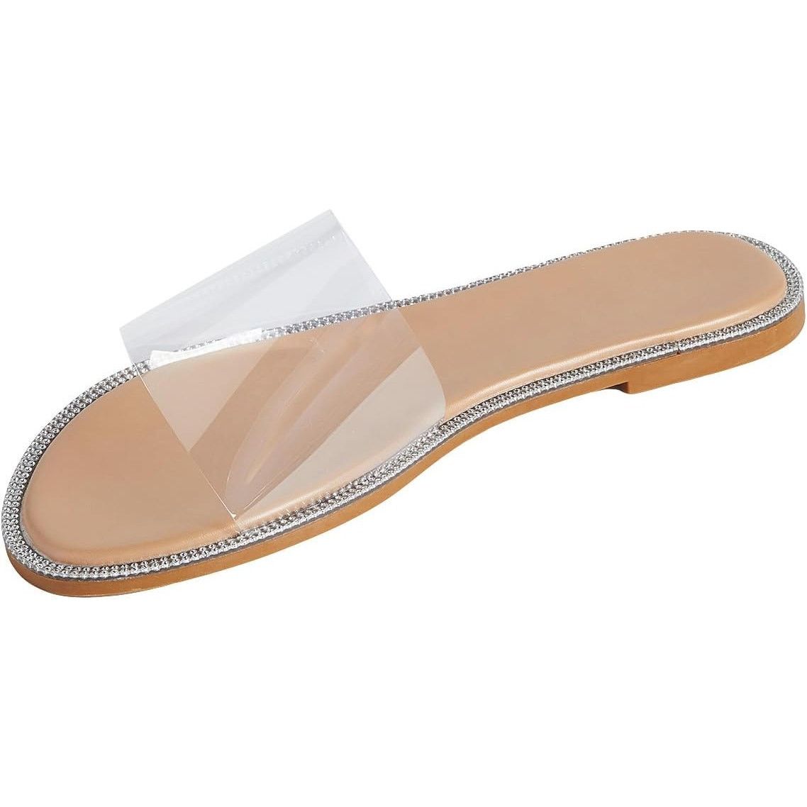 & Other Stories Rhinestone Clear Flat Sandals Open Toe Slide Sandals size Size US 7 / IT 37 - 2 Thumbnail