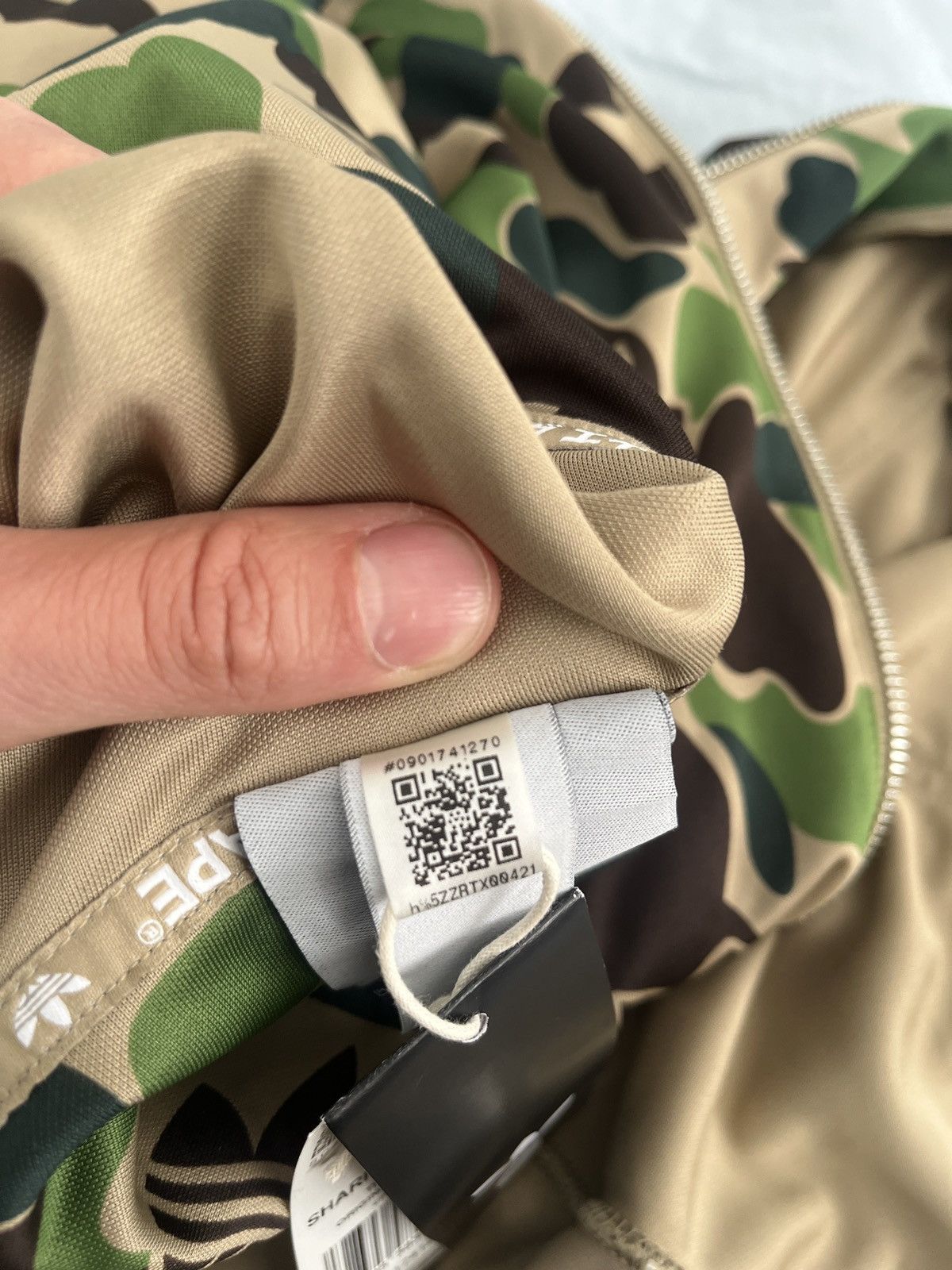 Adidas × Bape Camo Shark Full Zip Hoodie Size US XL / EU 56 / 4 - 14 Thumbnail