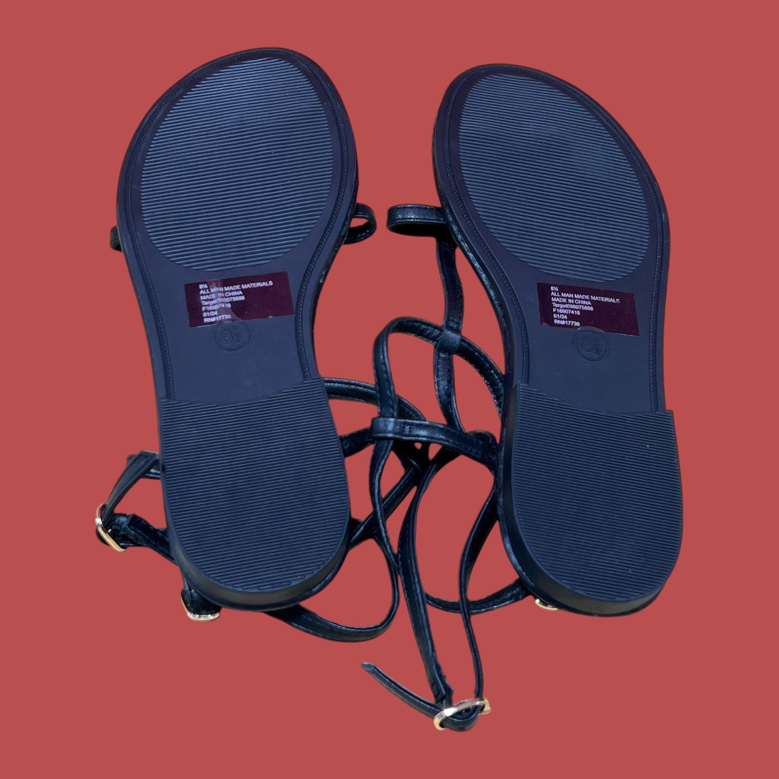 Other A New Day - Women's Gillian Gladiator Sandals - Black - 8 1/ Size US 8.5 / IT 38.5 - 10 Thumbnail
