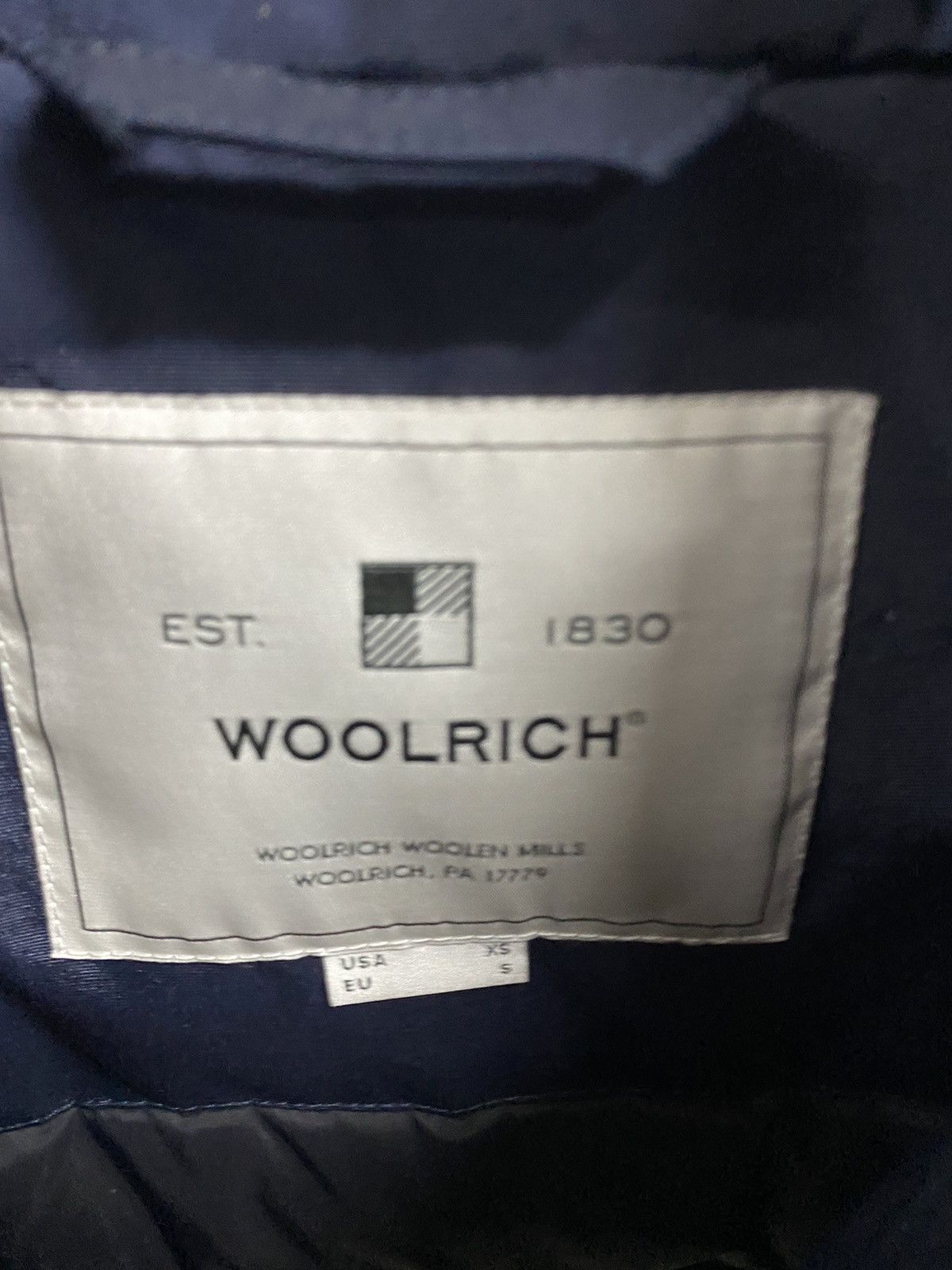 Other Woolrich Melton Down Jacket, size S, blue, new with tags. Size US S / EU 44-46 / 1 - 9 Thumbnail