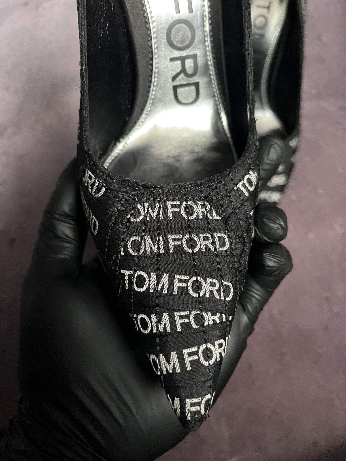 Tom Ford Tom Ford Label Covered T Screw Pointed Toe Size US 6.5 / IT 36.5 - 12 Thumbnail