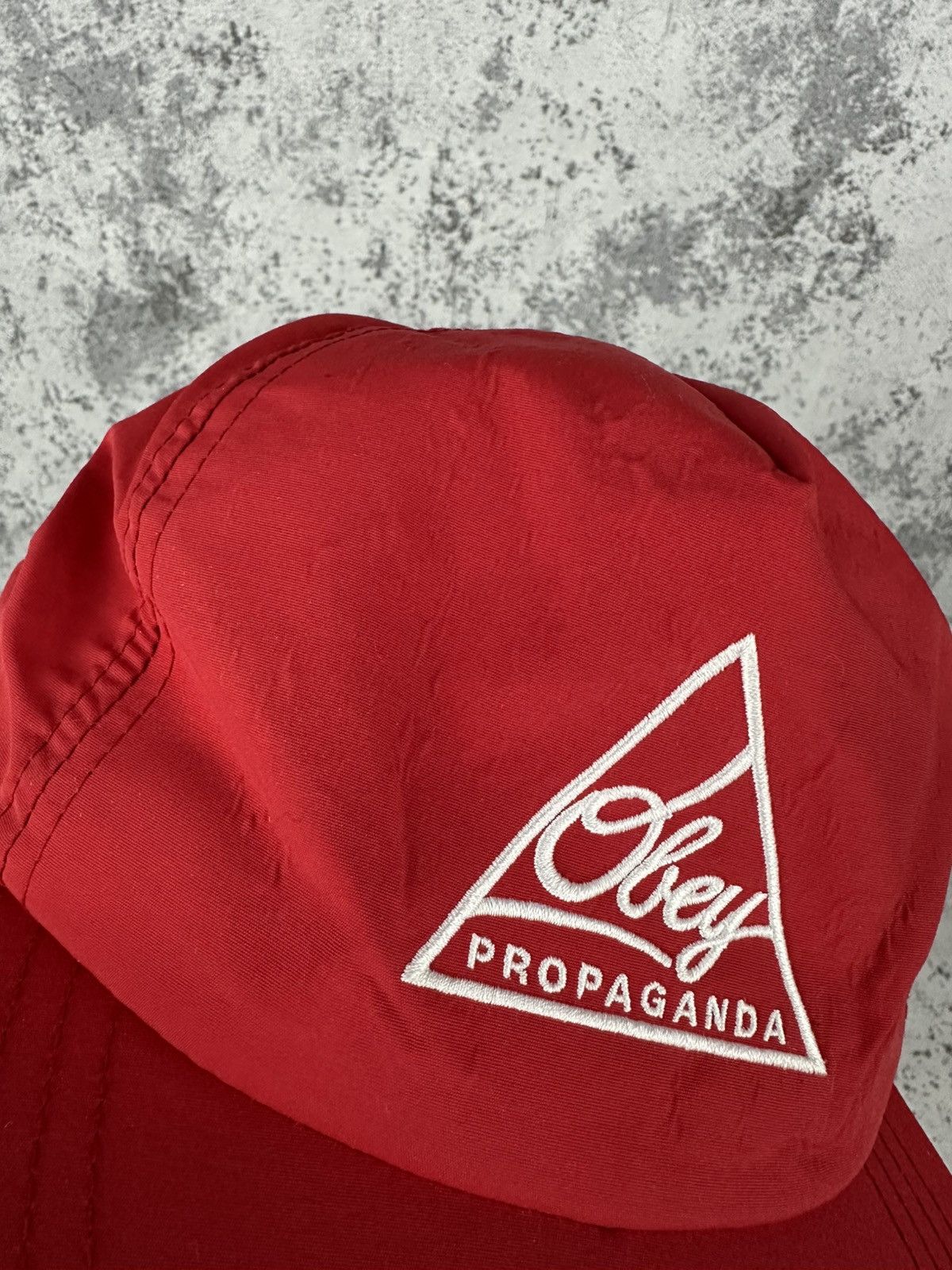Obey Obey Propaganda Red Nylon Snapback Hat Streetwear Size ONE SIZE - 2 Thumbnail