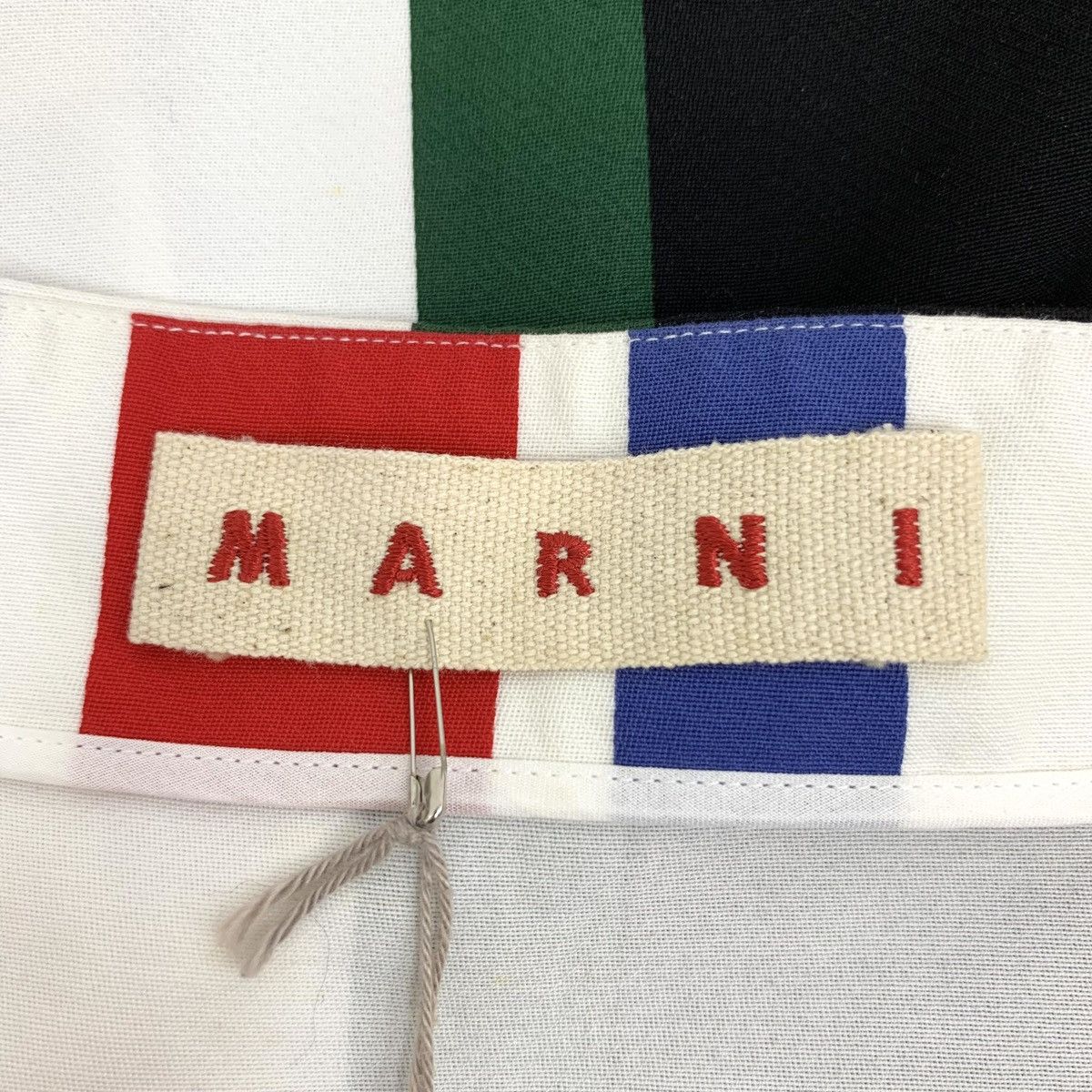 Marni Marni Color-blocked Striped Cotton Mini Skirt K26WX Size 28" / US 6 / IT 42 - 5 Thumbnail