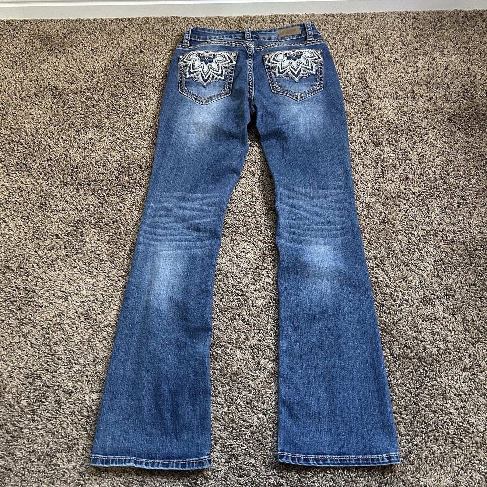Other SHYANNE Women’s Scroll Dark Wash Bootcut Jeans Size 28 Reg Size 28" / US 6 / IT 42 - 10 Thumbnail