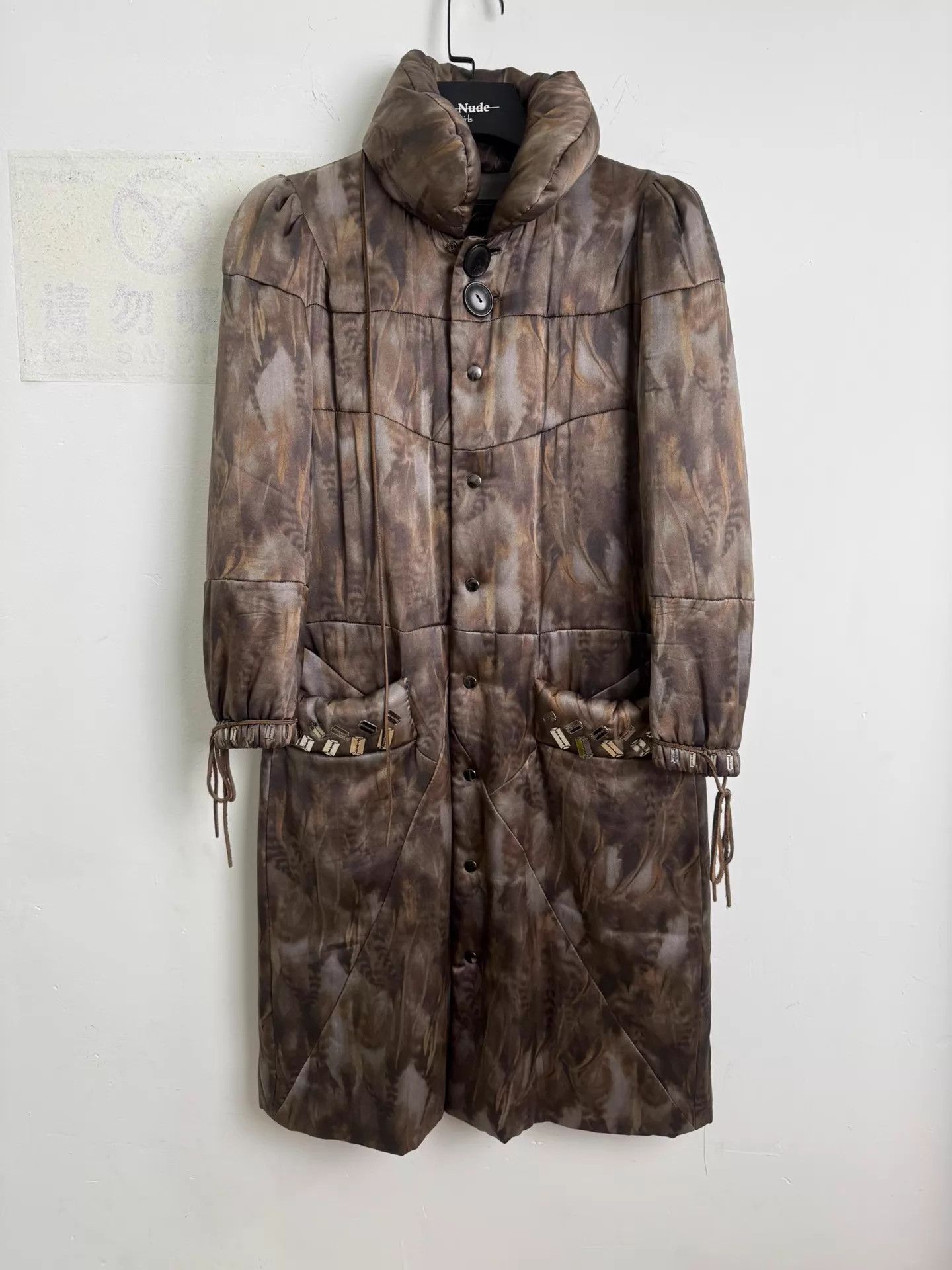 UNDERCOVER 100% Silk Blade-Embellished Coat