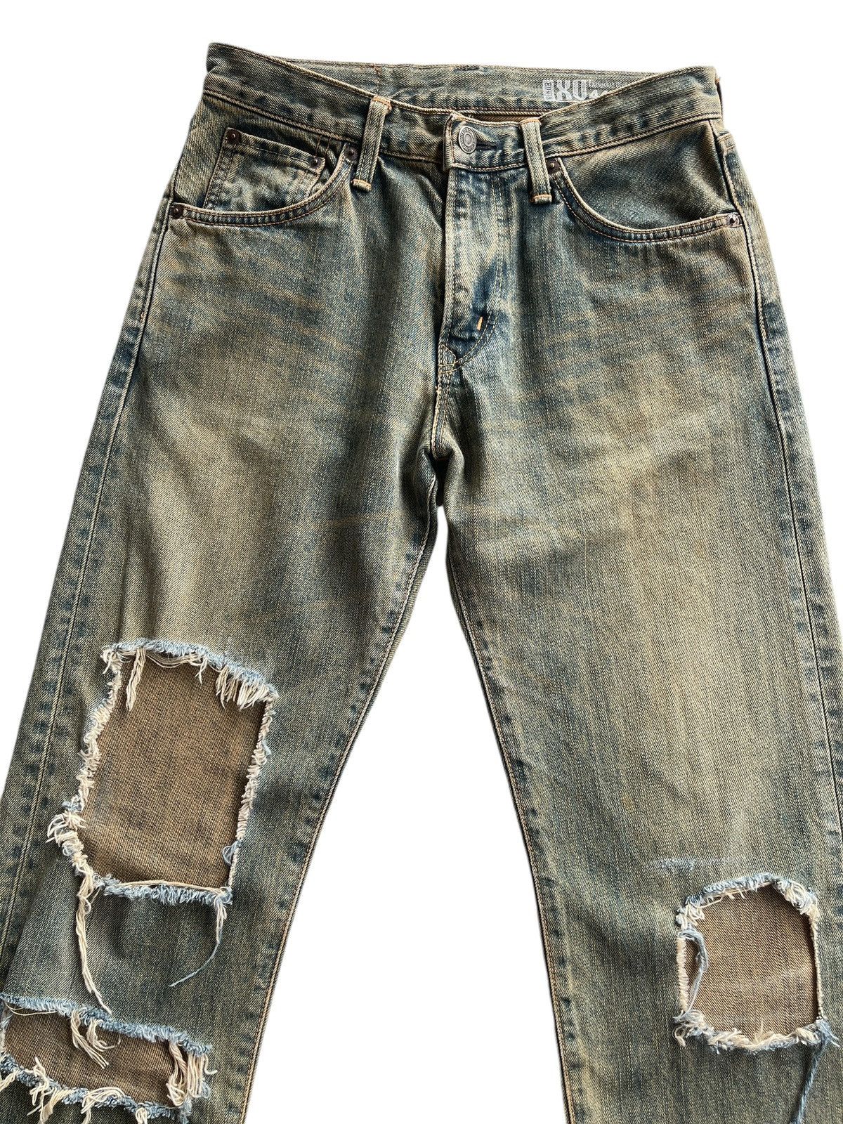 Vintage Vintage Edwin XV Ripped Distressed Denim Size US 27 - 6 Thumbnail