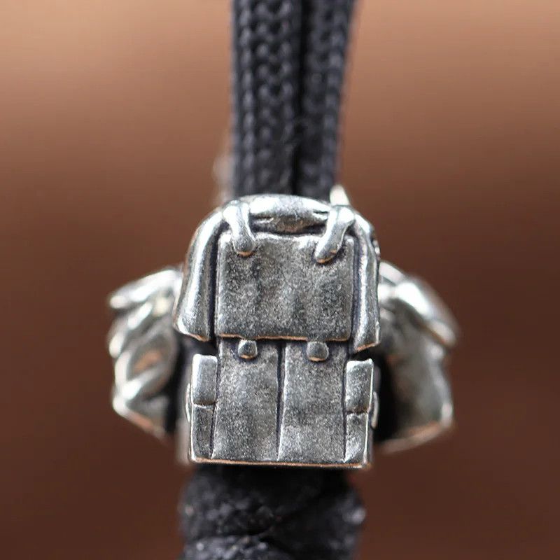 Handmade 3Pcs Biochemical Guard Knife Beads Paracord Bead Zipper Size ONE SIZE - 3 Thumbnail