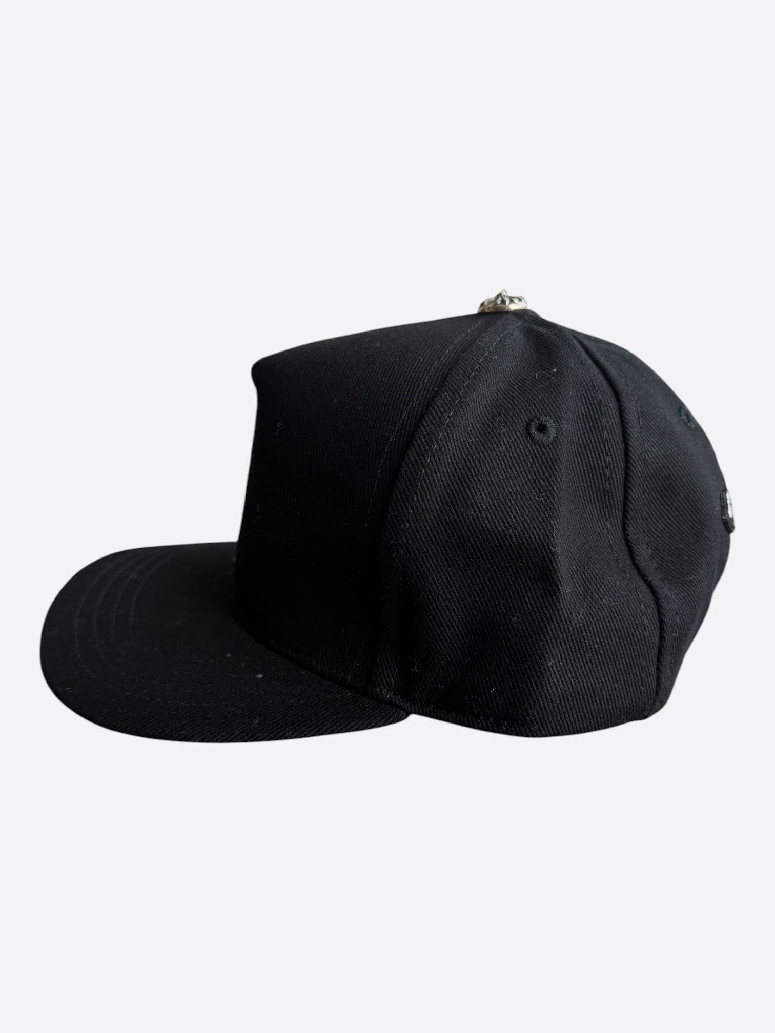 Chrome Hearts Chrome Hearts Black & White Vertical Logo Hat Size ONE SIZE - 4 Thumbnail