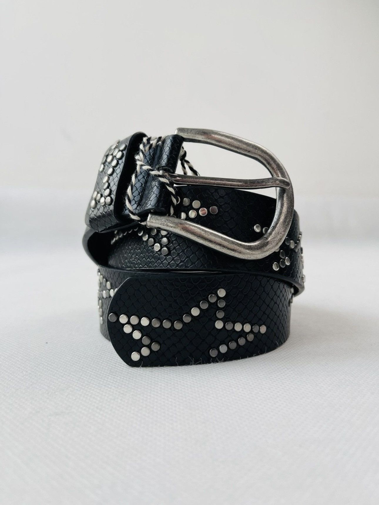 Hysteric Glamour × Japanese Brand Vintage Belts Y2K Rhinestones Punk leather belt Japanese Size ONE SIZE - 12 Thumbnail