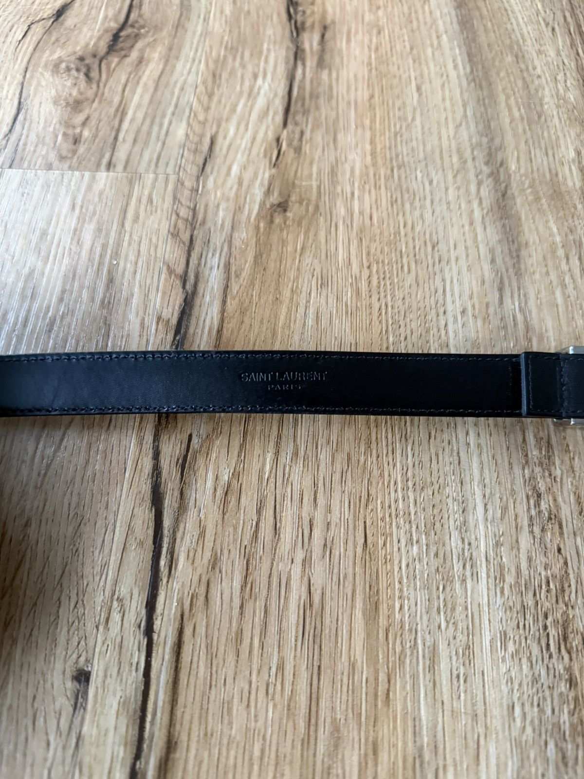 Saint Laurent Paris Saint Laurent Paris Trois Passants Belt – Black Calfskin Size 36 - 4 Thumbnail