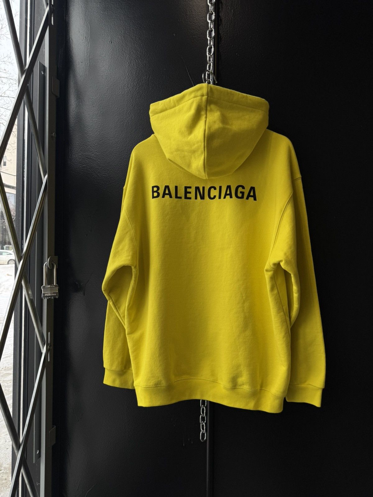 Balenciaga logo print hoodie