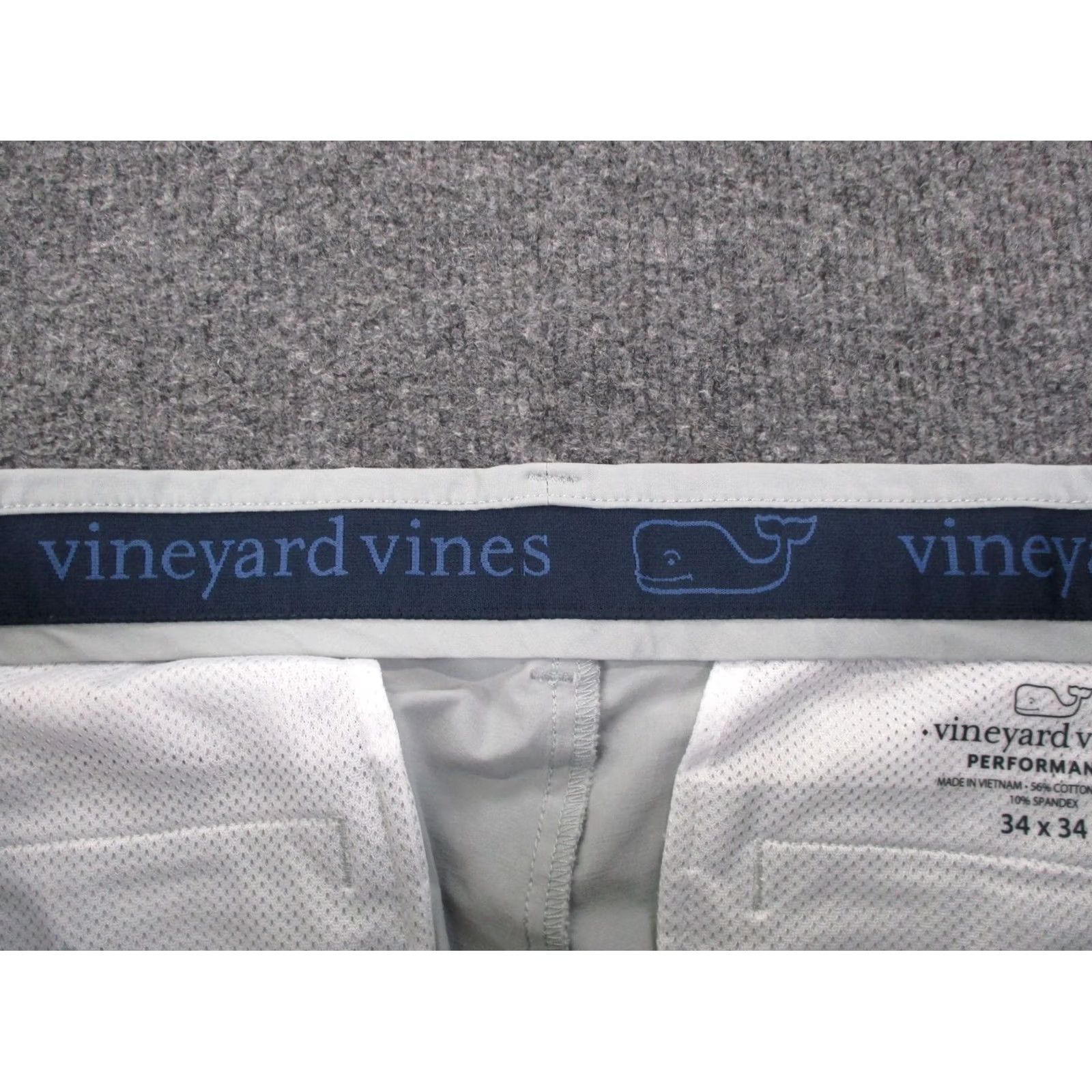 Vineyard Vines Vineyard Vines Pants Mens 34 Gray Chino Performance Club Preppy Straight Size US 34 / EU 50 - 7 Thumbnail