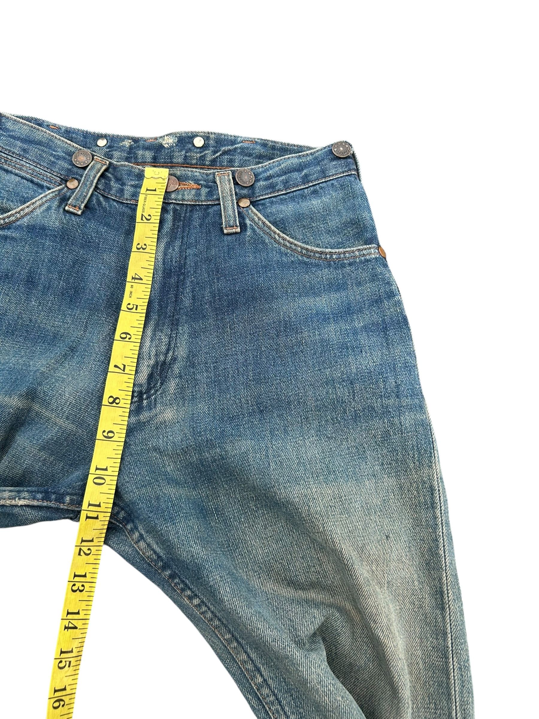 Kapital × Vintage × Wrangler Vintage Wrangler Selvedge Rusty Mud Wash Denim Jeans Size US 28 / EU 44 - 13 Thumbnail