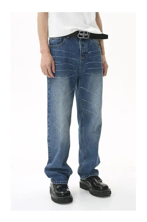 Other Vintage Washed Straight Loose Graffiti Jeans Size US 32 / EU 48 - 4 Thumbnail