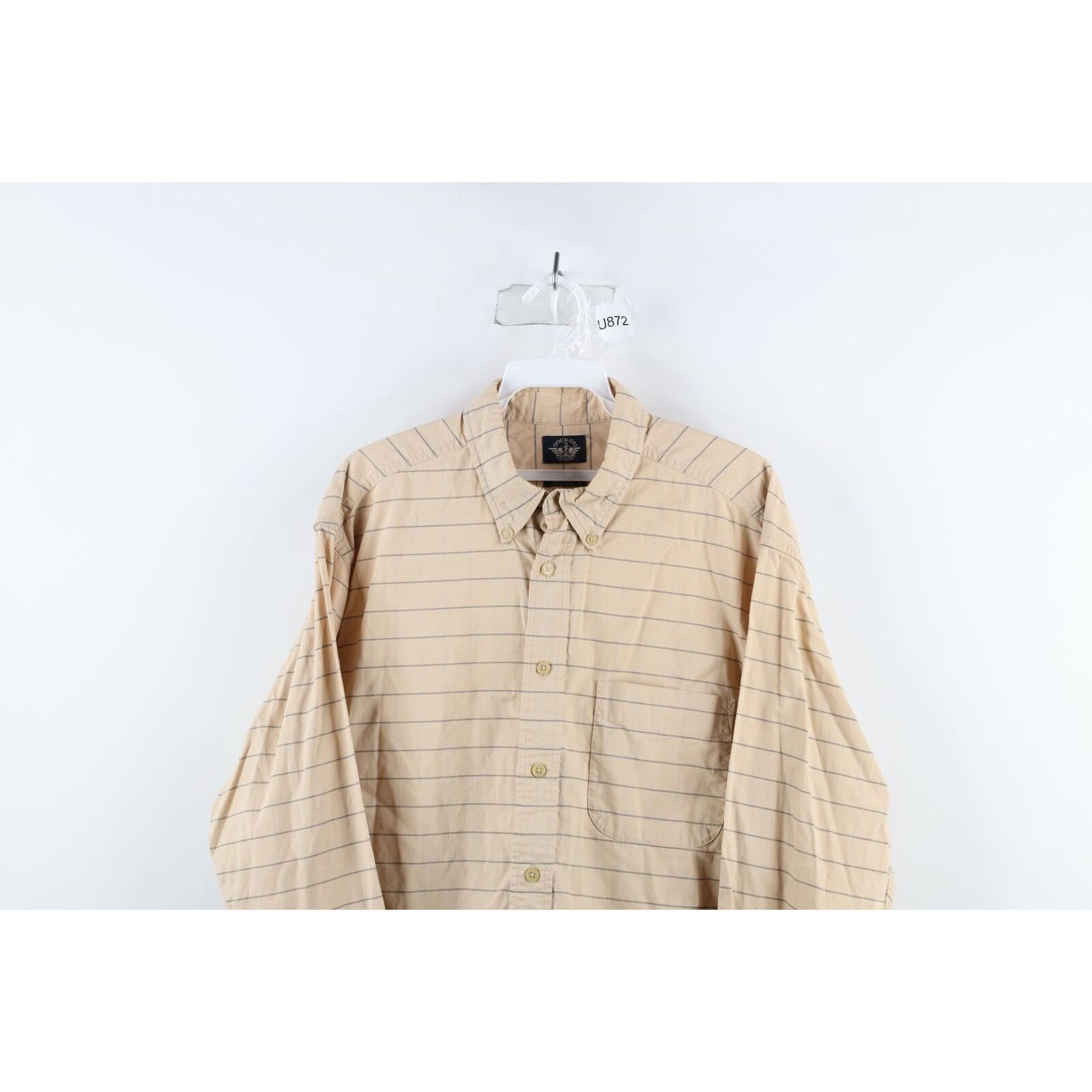 Vintage Vintage 90s Streetwear Faded Striped Collared Button Shirt Size US M / EU 48-50 / 2 - 2 Thumbnail
