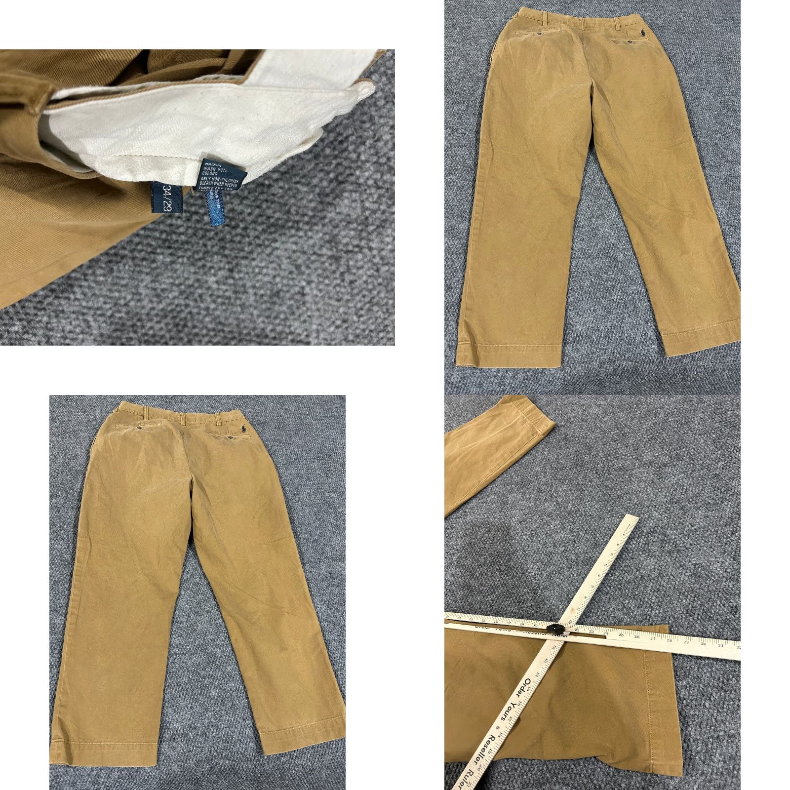 Polo Ralph Lauren Polo Ralph Lauren Pants Mens 34x29 Chino Straight Beige Classic Modern Preppy Shirt? Size US S / EU 44-46 / 1 - 8 Thumbnail