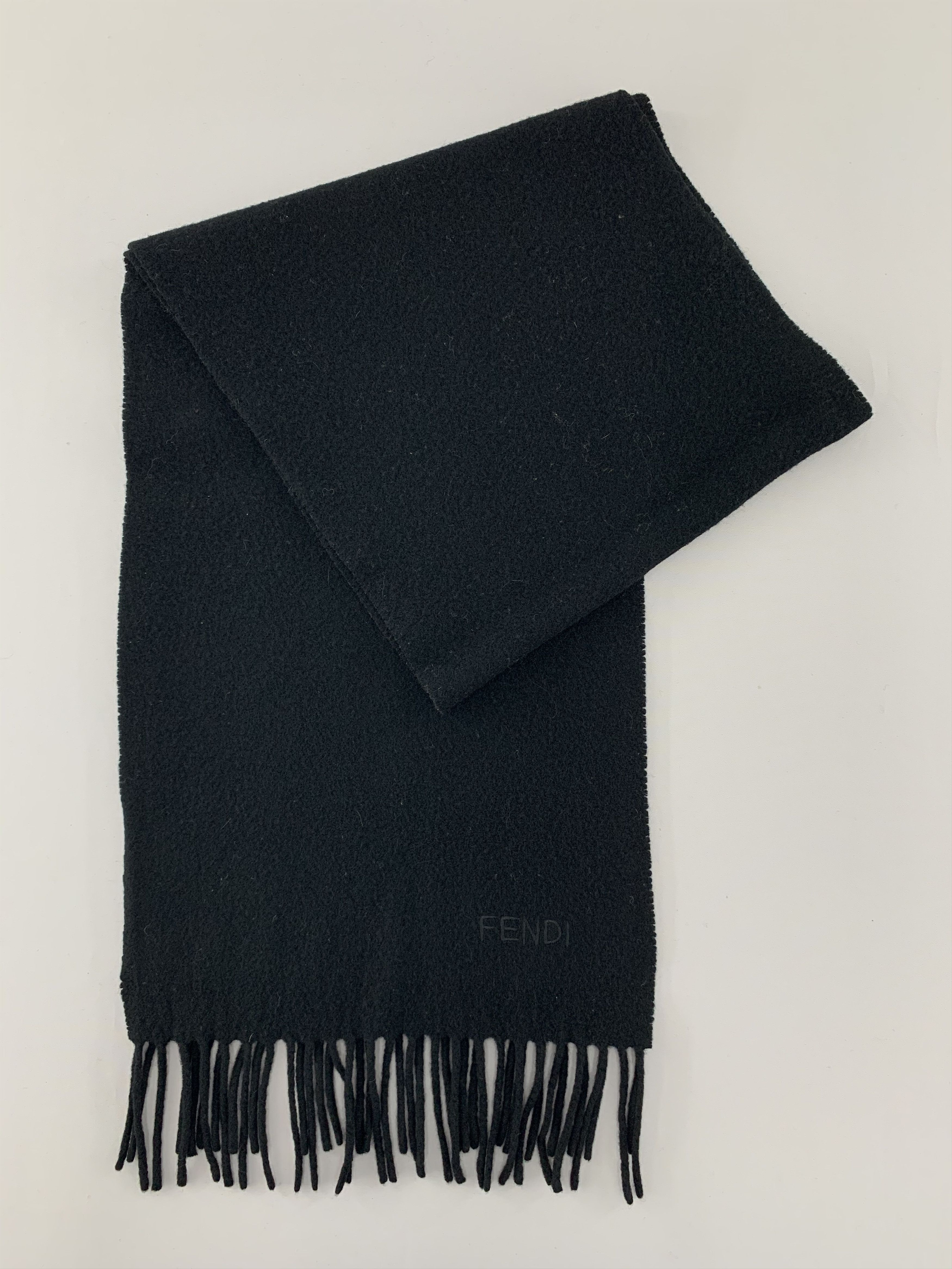 Fendi Fendi Scarf Wool Muffler Neck Wrap BL5124 Size ONE SIZE - 2 Thumbnail