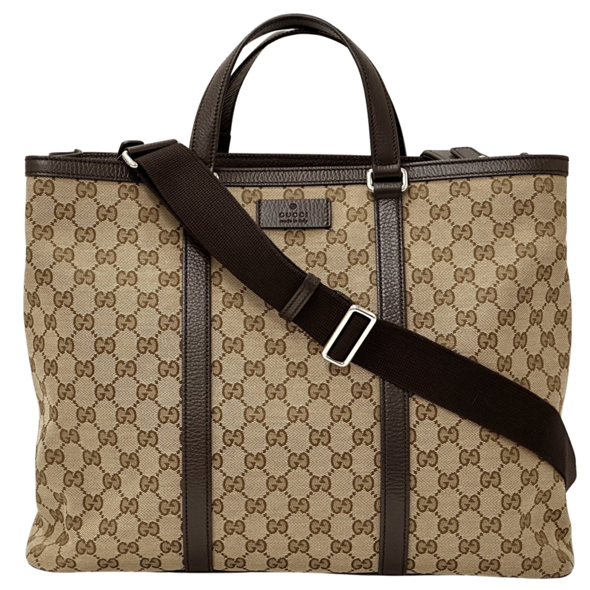 Gucci Gucci handbag for women and men, GG canvas, 2-way handbag/shoulder bag, brown/beige tote bag. Size ONE SIZE - 1 Thumbnail