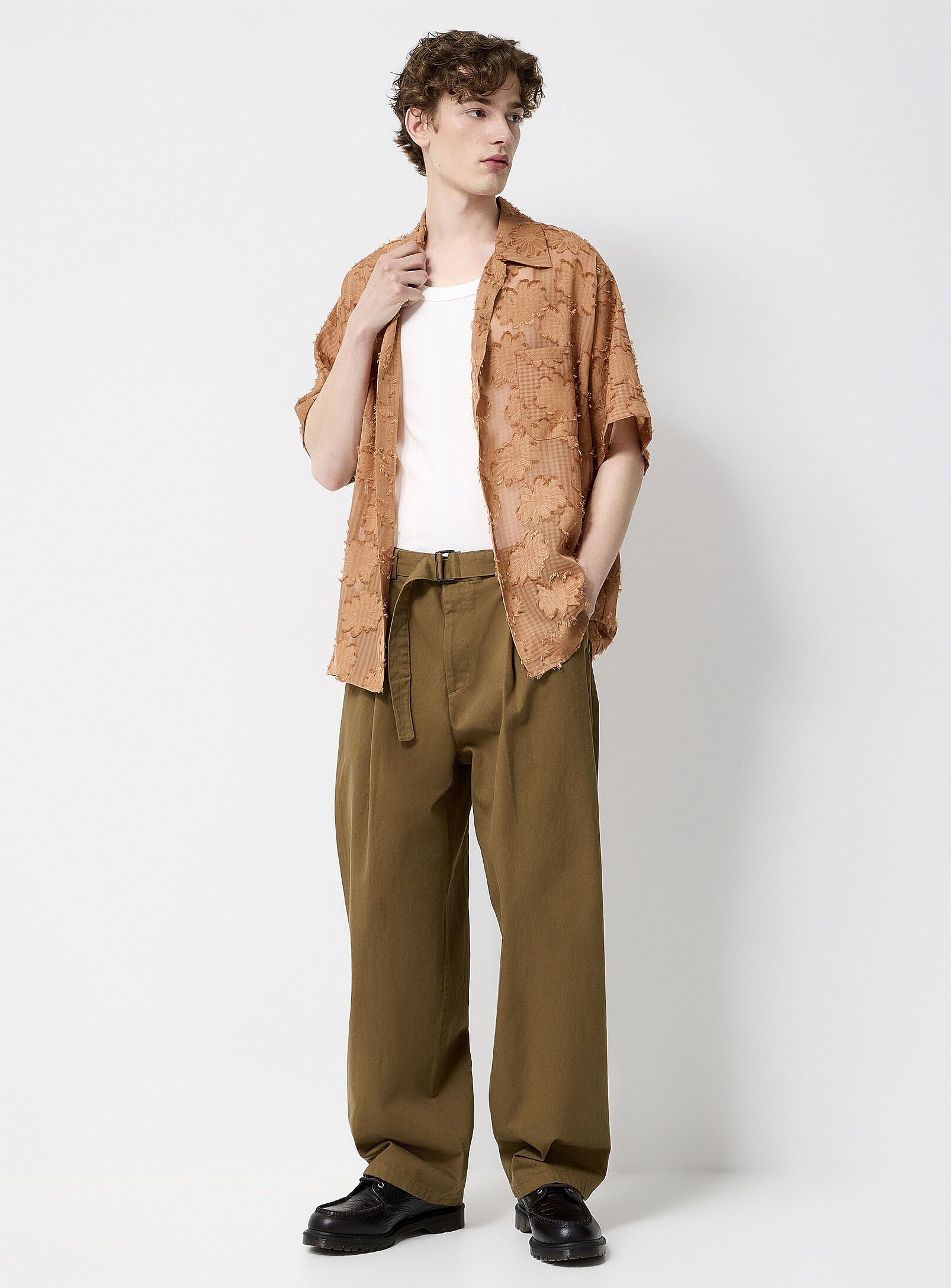 Other BNWT SS25 CRKG PLEATED BELTED PANTS S Size US 30 / EU 46 - 1 Thumbnail