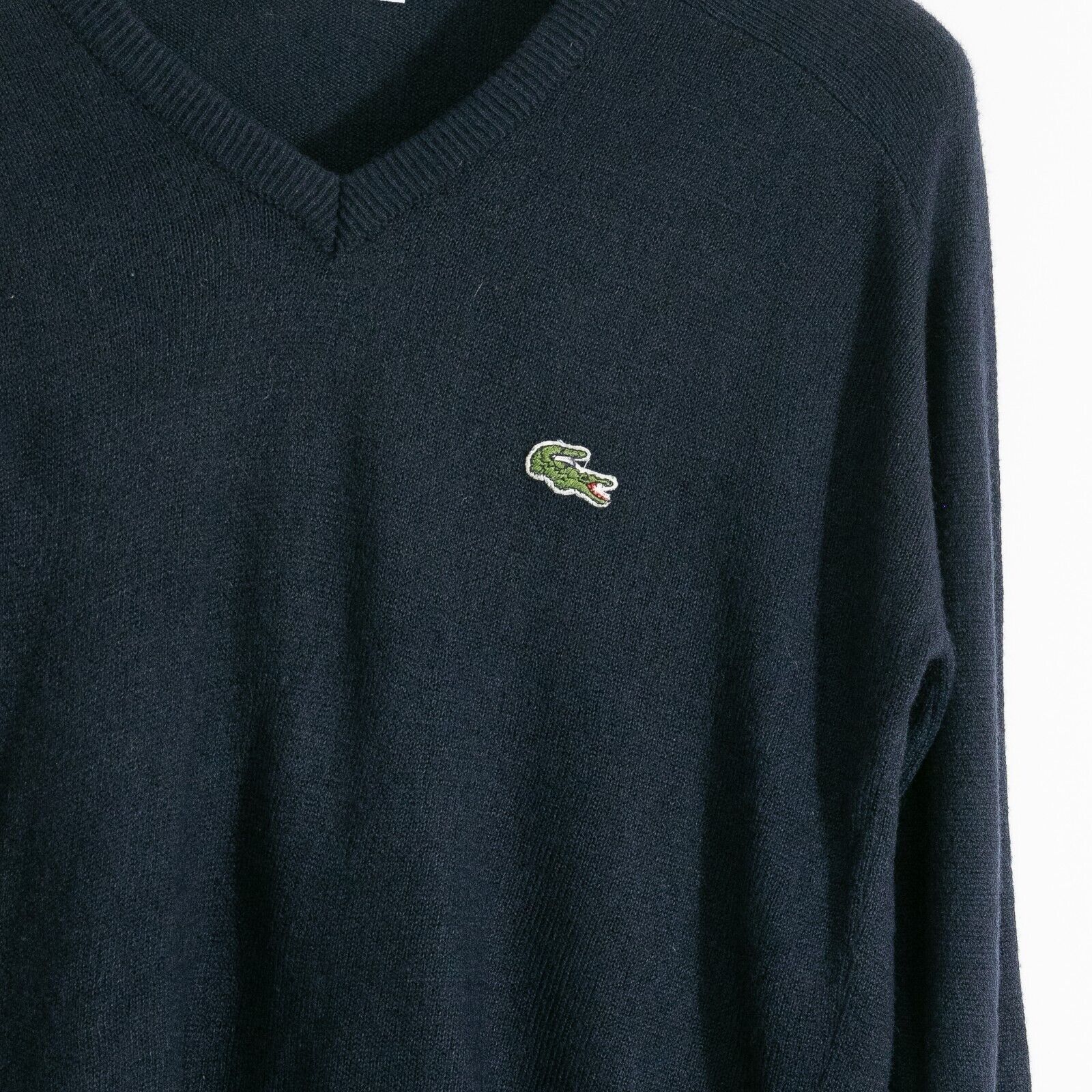 Lacoste × Vintage Vintage Lacoste Acrylic Sweater Medium - Dark Blue Preppy Size US M / EU 48-50 / 2 - 3 Thumbnail