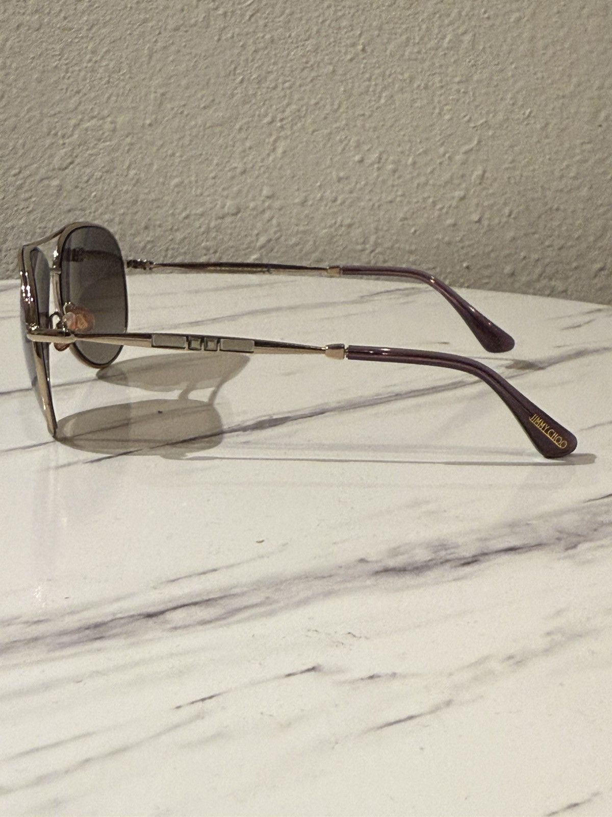 Jimmy Choo Jimmy Choo Aviator Sunglasses Size ONE SIZE - 3 Thumbnail