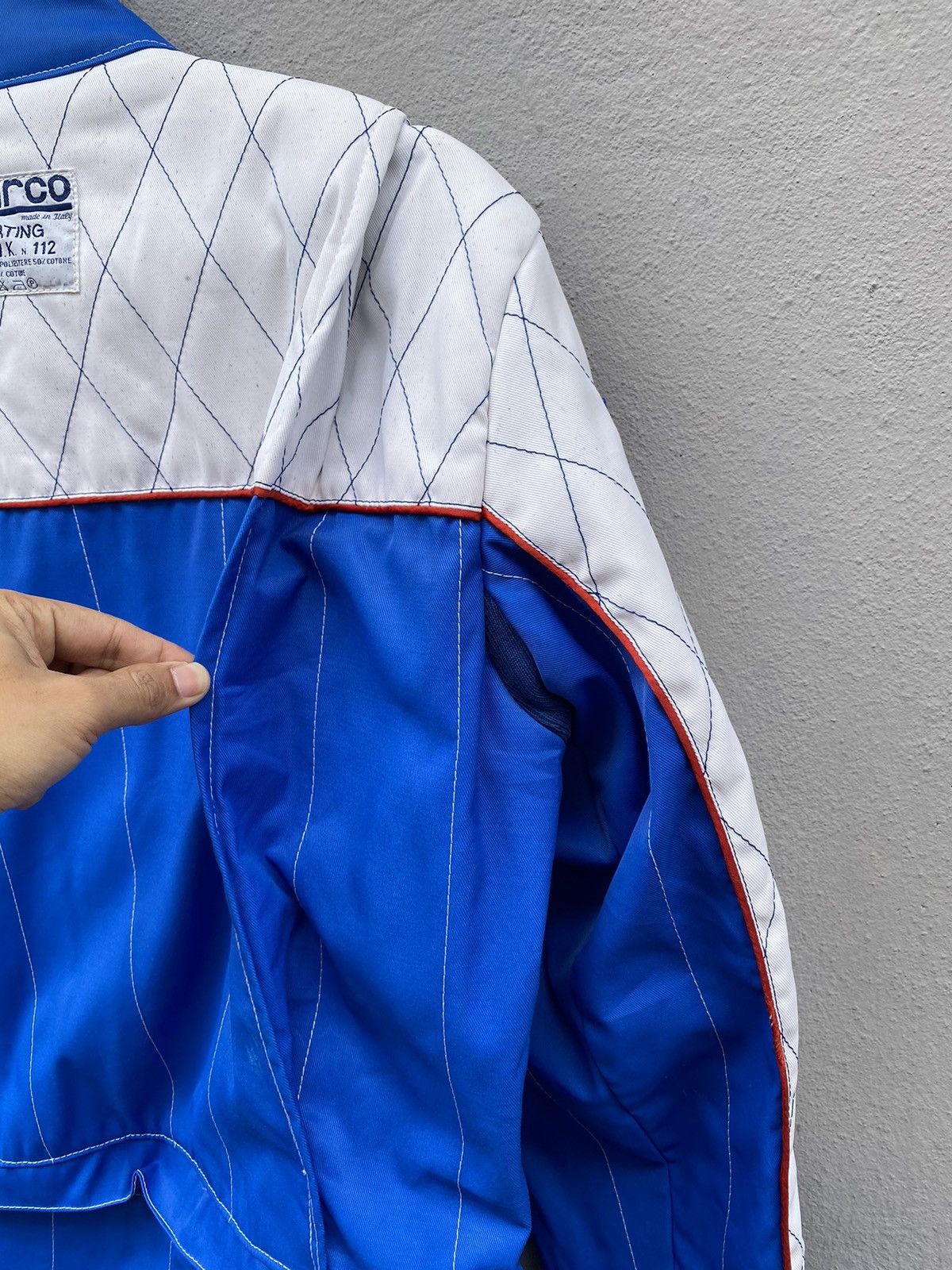 Vintage 🔥RARE🔥 Vintage SPARCO Racing Kart Suit Royal Blue/White Size US 36 / EU 52 - 12 Thumbnail