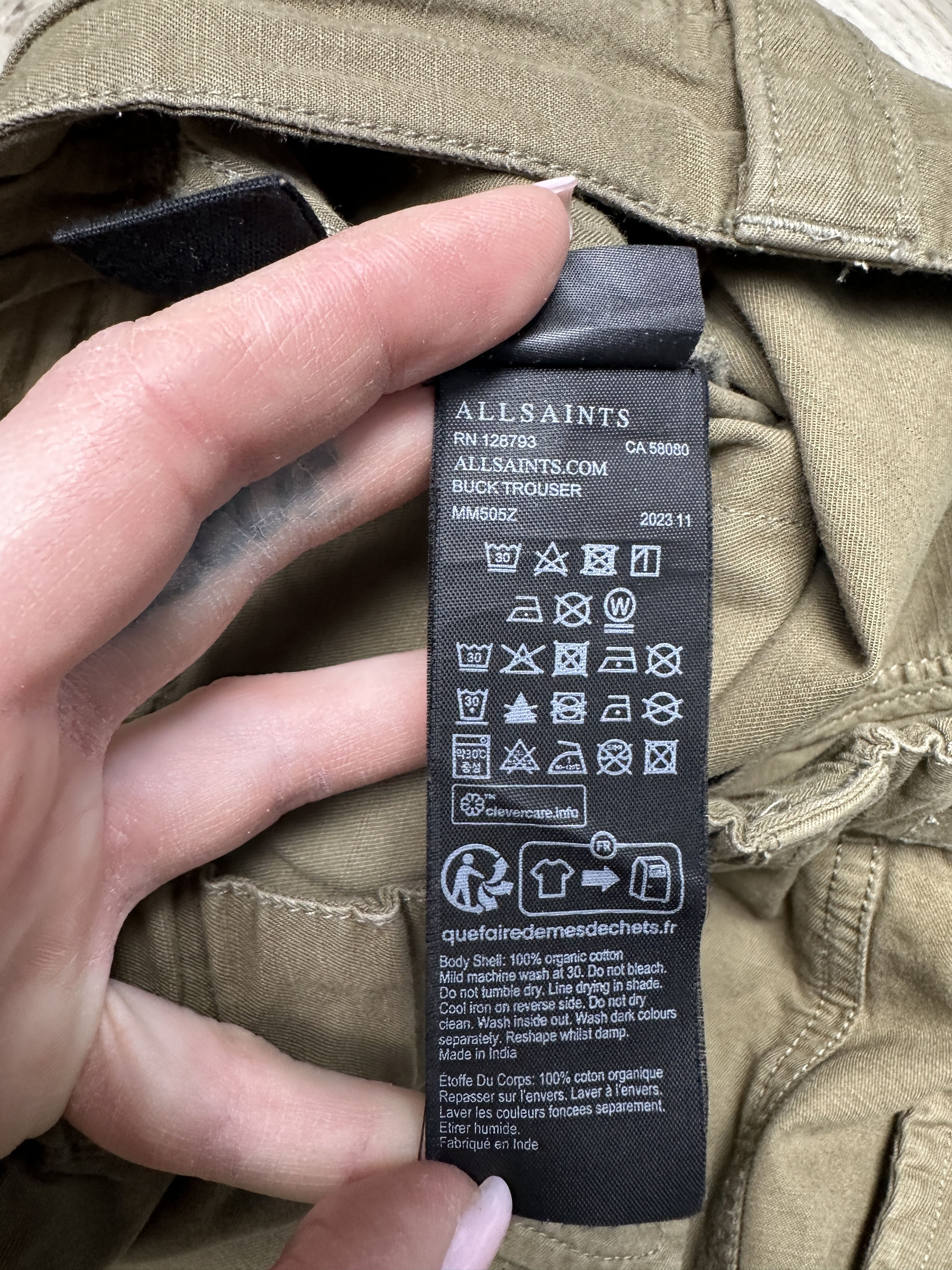 Allsaints Allsaints Mens Buck Trousers Baggy Pants Size US 32 / EU 48 - 4 Thumbnail