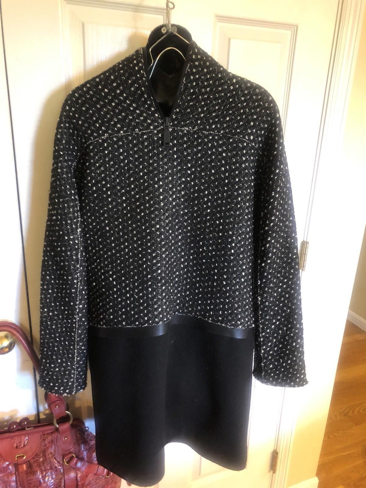 Elie Tahari Elie Tahari Stylish Zipped Wool Blend Coat Sz XS Ret $749 Size XS / US 0-2 / IT 36-38 - 10 Thumbnail