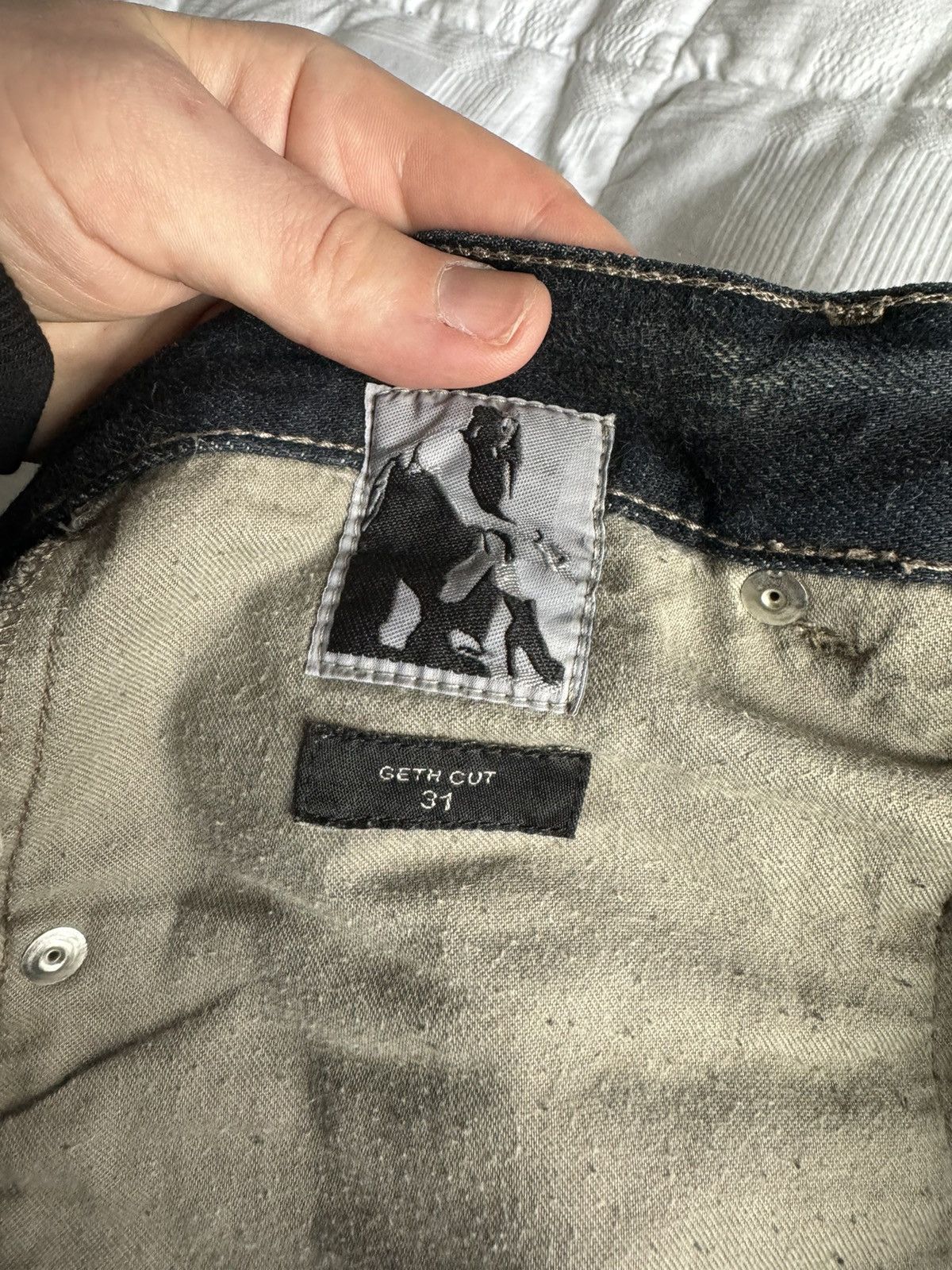 Rick Owens Brand New Rick Owens DRKSHDW Mineral Pearl Geth Jeans Size US 31 - 5 Thumbnail