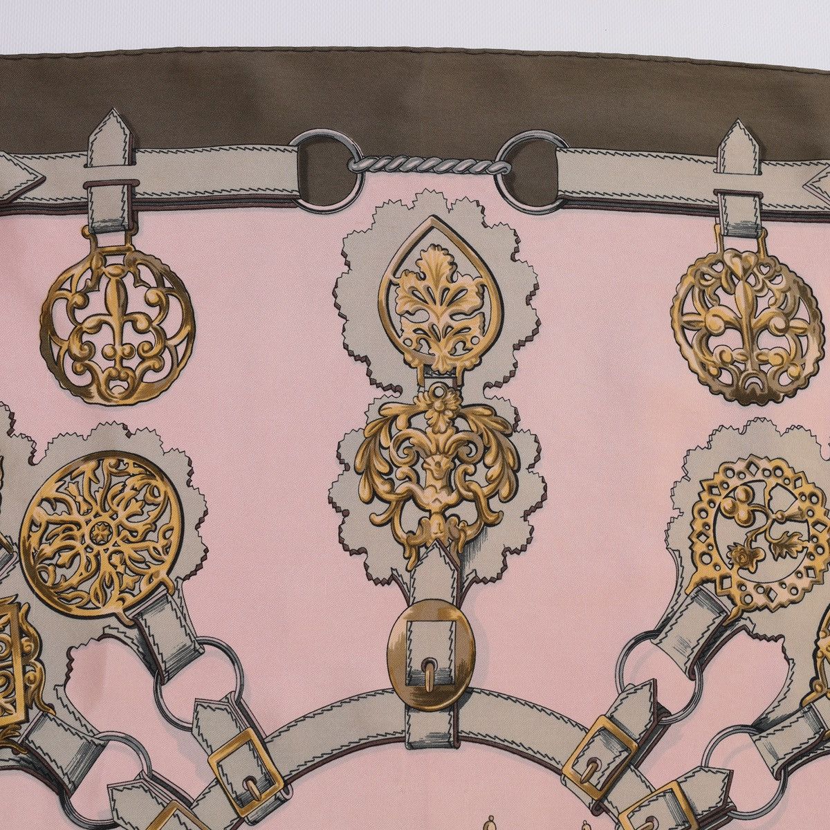 Hermes Hermes Paris Vintage Silk Scarf Horse Guivreries F. De la Pe Size ONE SIZE - 9 Thumbnail