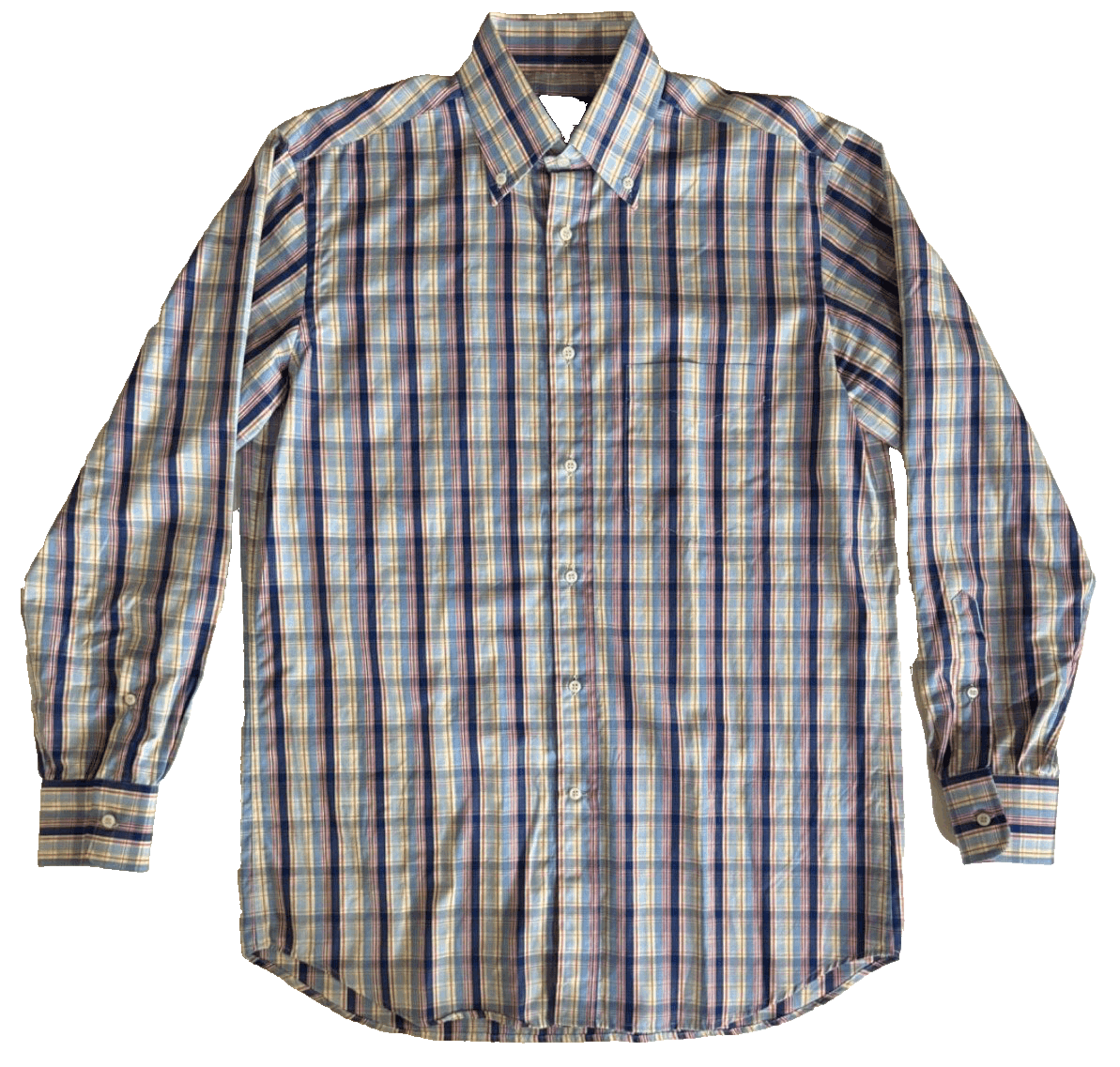 Paul & Shark Paul & Shark Yachting Mens S Blue Plaid Button Down Shirt Size US S / EU 44-46 / 1 - 1 Thumbnail