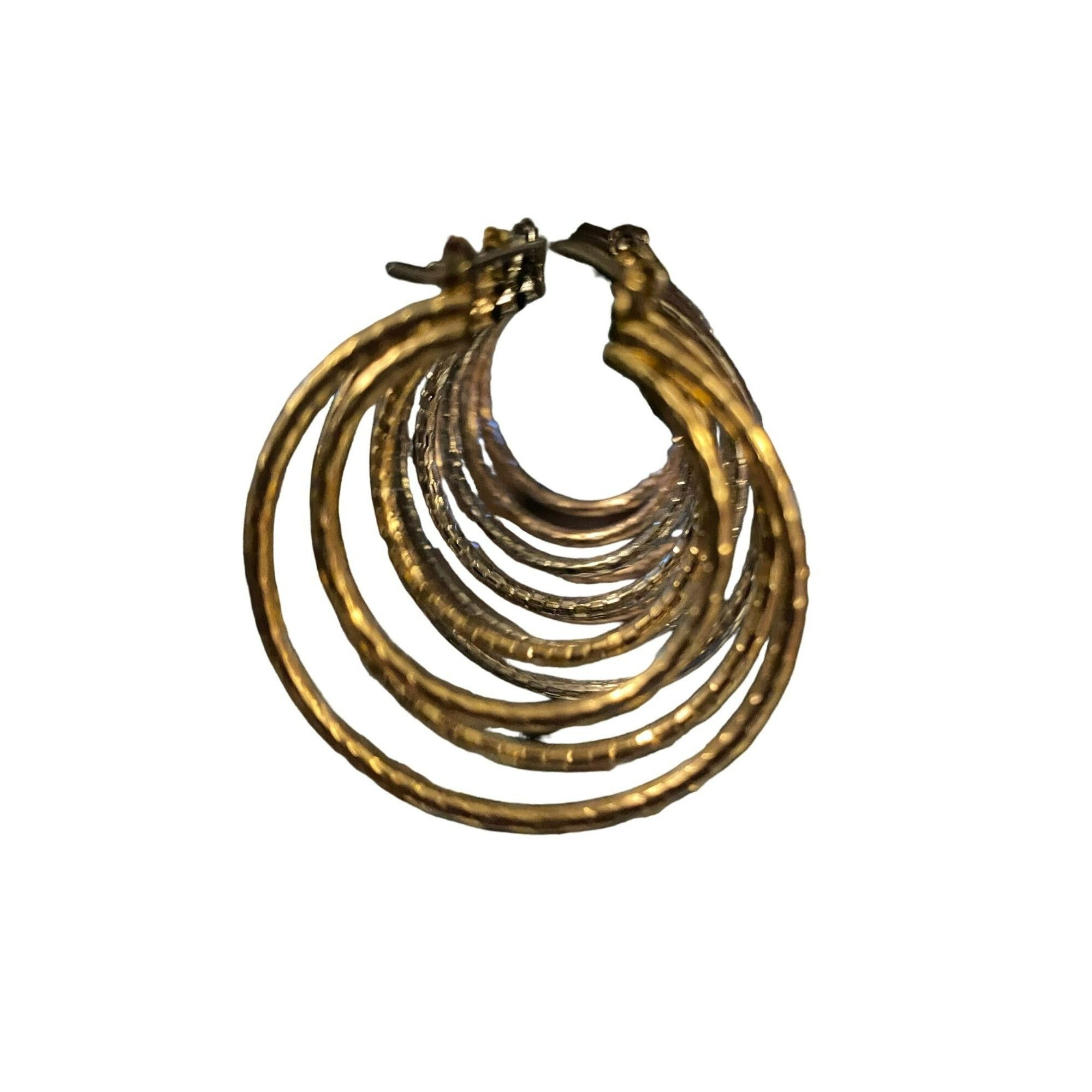 Avenue 3 pair NWT Avenue Gold, Rose Gold, and Silver Tone Textured Size ONE SIZE - 3 Thumbnail