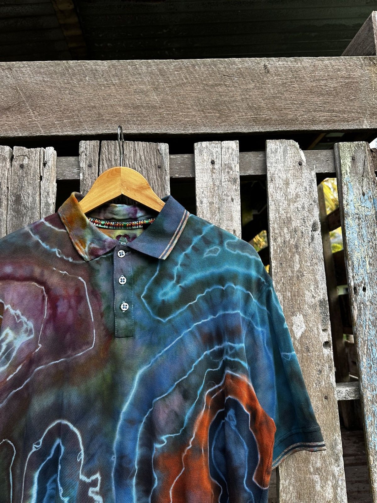 Robert Graham Robert Graham Rainbow Polo Tee Size US L / EU 52-54 / 3 - 1 Thumbnail