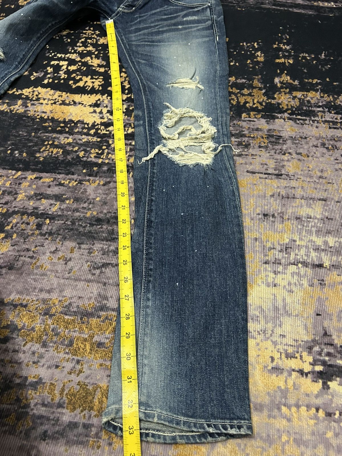 Undercover Black By Vanquish Disressed Jeans Undercover Style Size US 32 / EU 48 - 22 Thumbnail