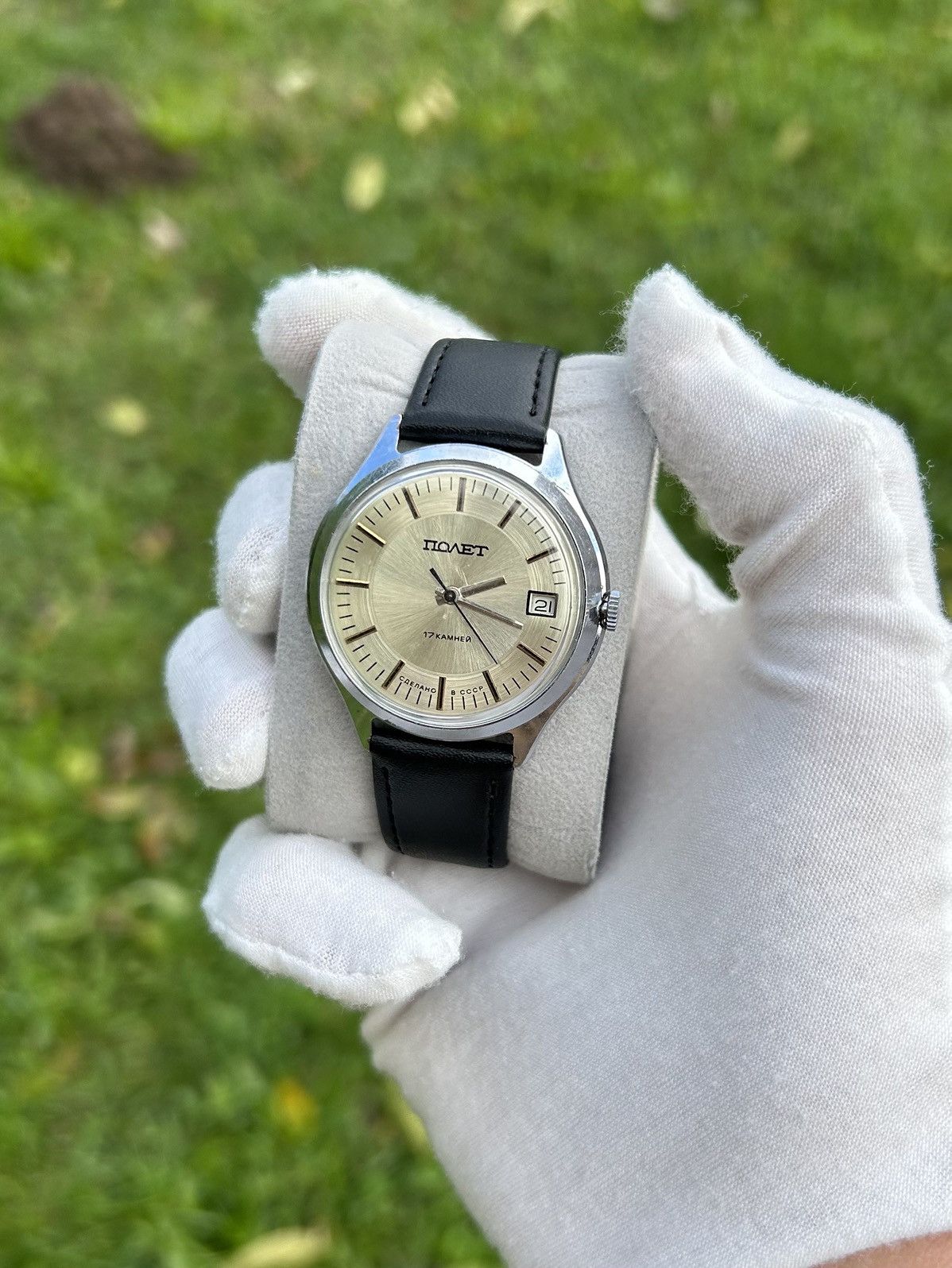 Vintage Vintage Watch Poljot Mechanical Authentic USSR Soviet 1980s Size ONE SIZE - 2 Thumbnail