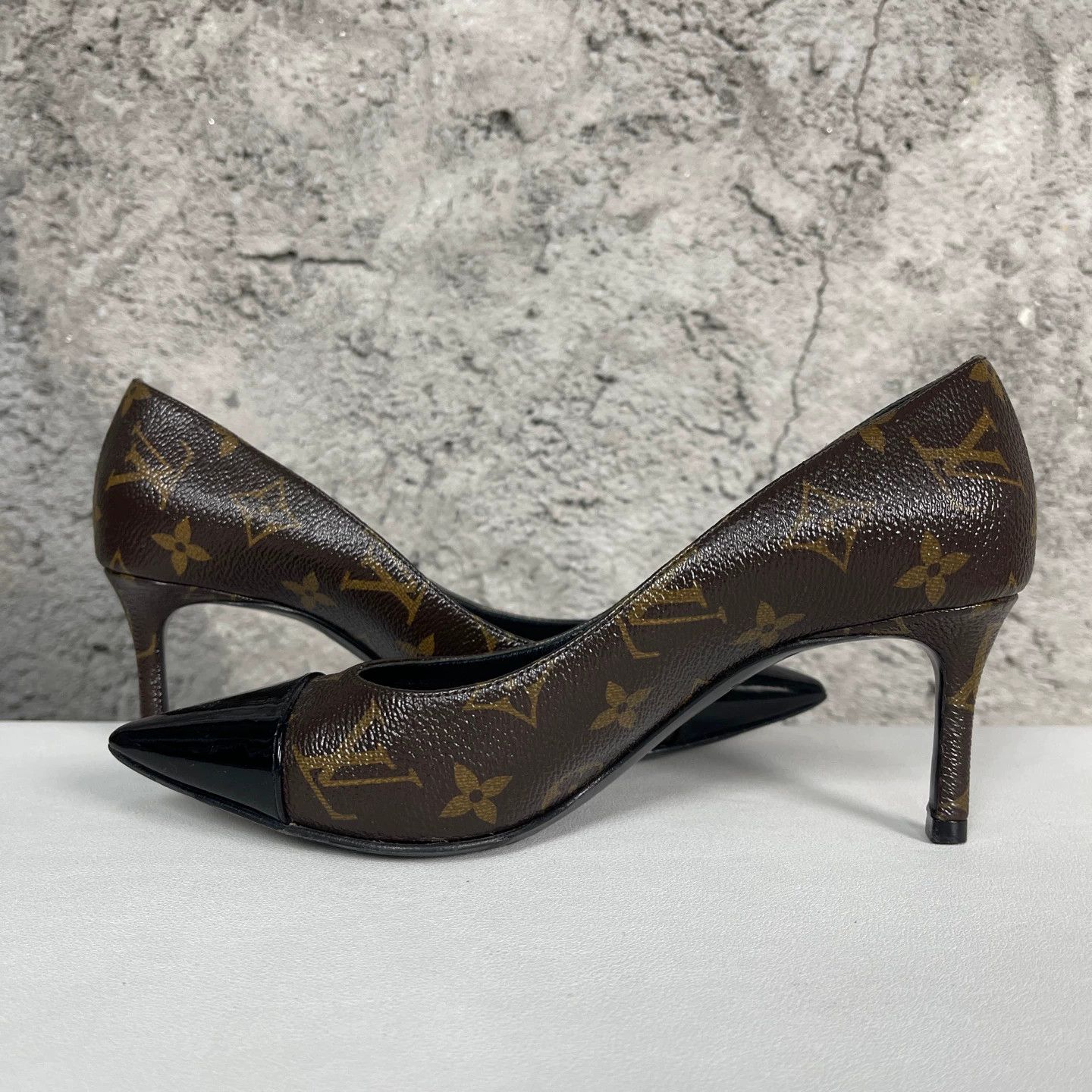 Louis Vuitton LV Monogram High Heels Women's 36 New Size US 5.5 / IT 35.5 - 6 Thumbnail
