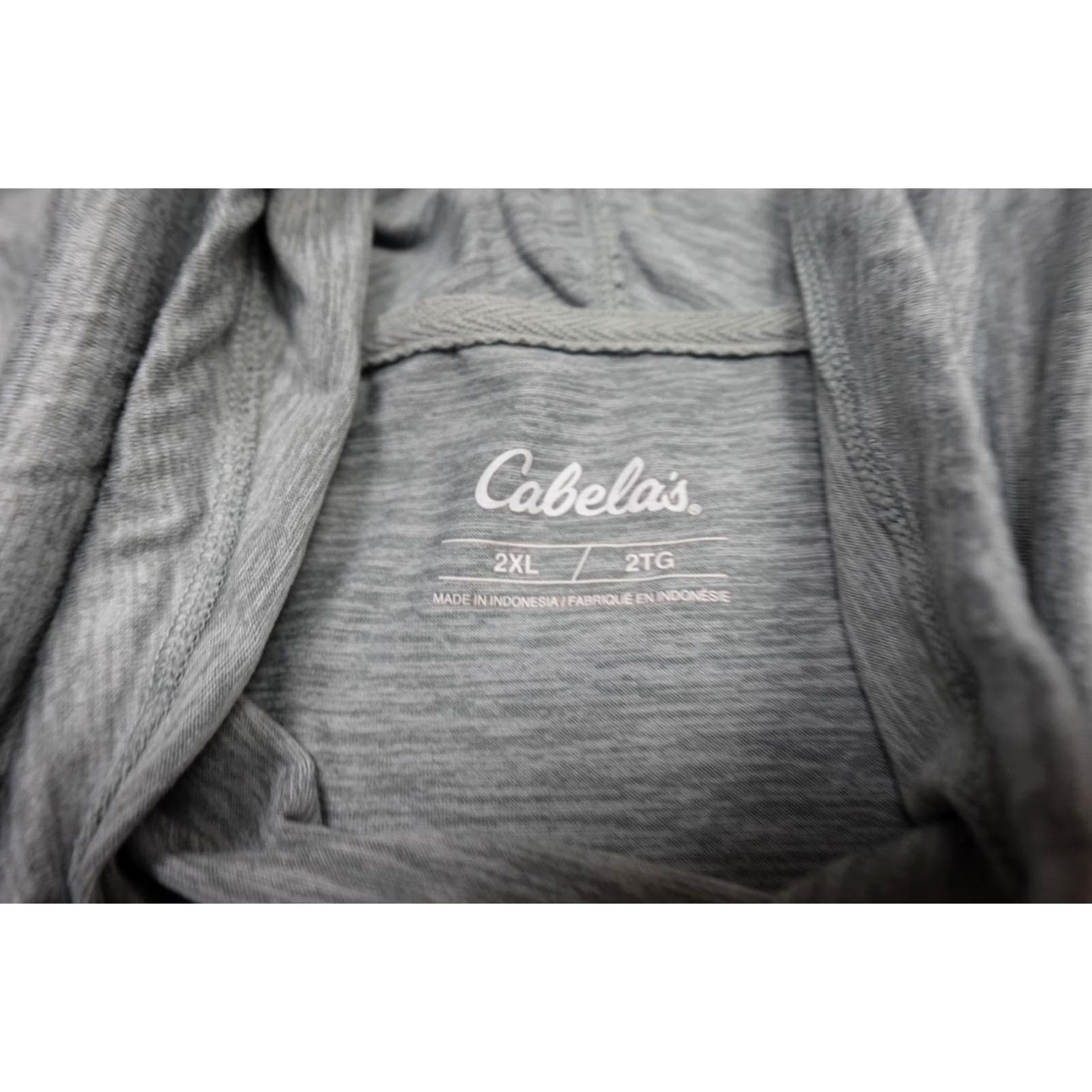 Vintage Cabela'S Mens Hooded Gray Lightweight Pullover Hiking Apparel Size US XXL / EU 58 / 5 - 3 Thumbnail