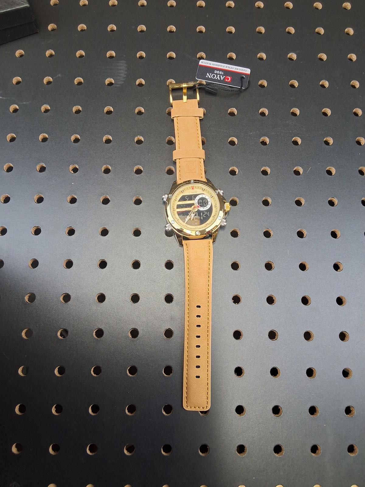 Canon Stylish Cayon Men's Watch with Tan Leather Strap Size ONE SIZE - 1 Thumbnail