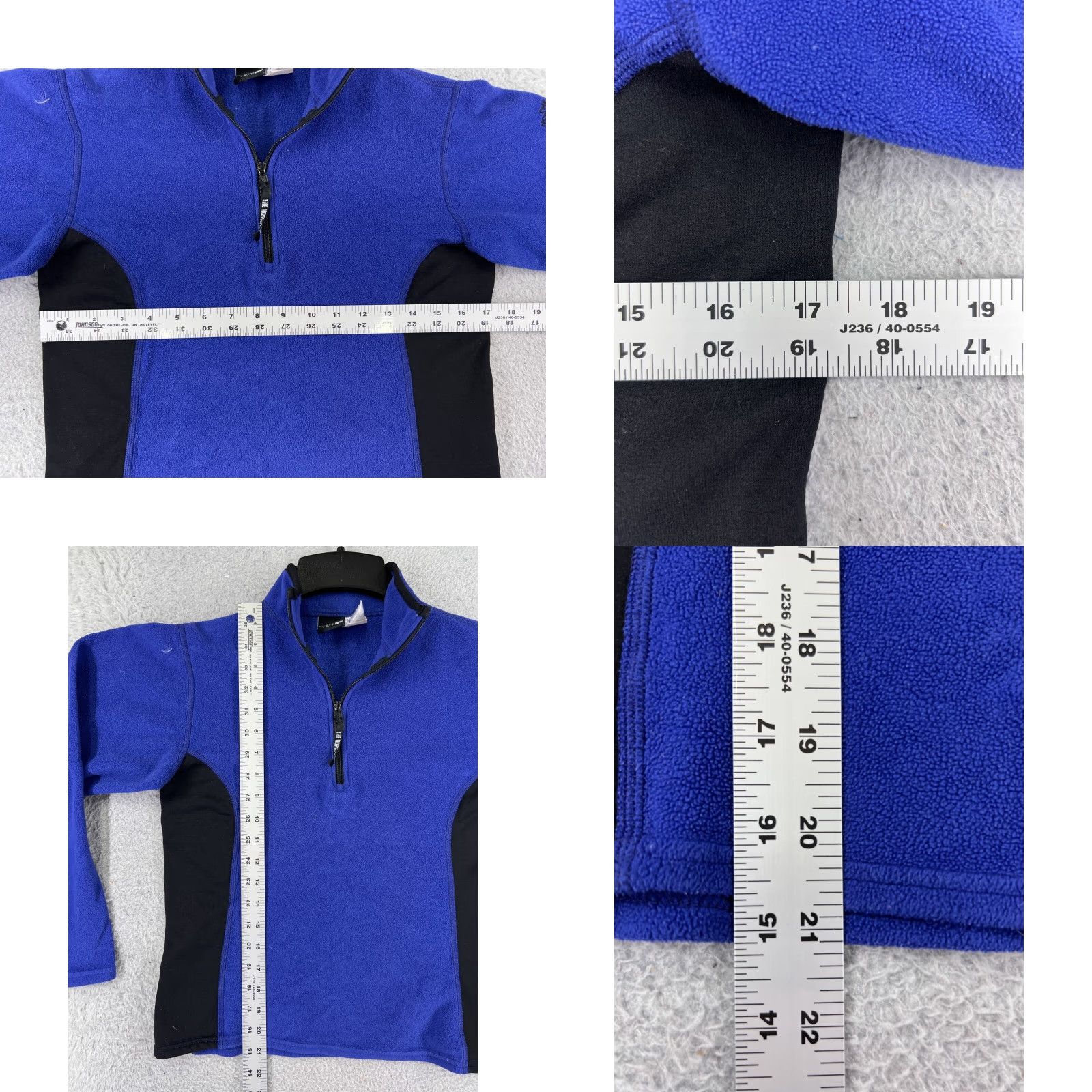 The North Face VINTAGE The North Face Sweater Women M Blue 100% Polyester Fleece Mock Neck Size M / US 6-8 / IT 42-44 - 8 Thumbnail