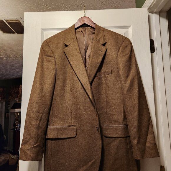 Club Room Club room men's 100%lambswool sport coat jacket blazer 43R Size 42R - 1 Thumbnail