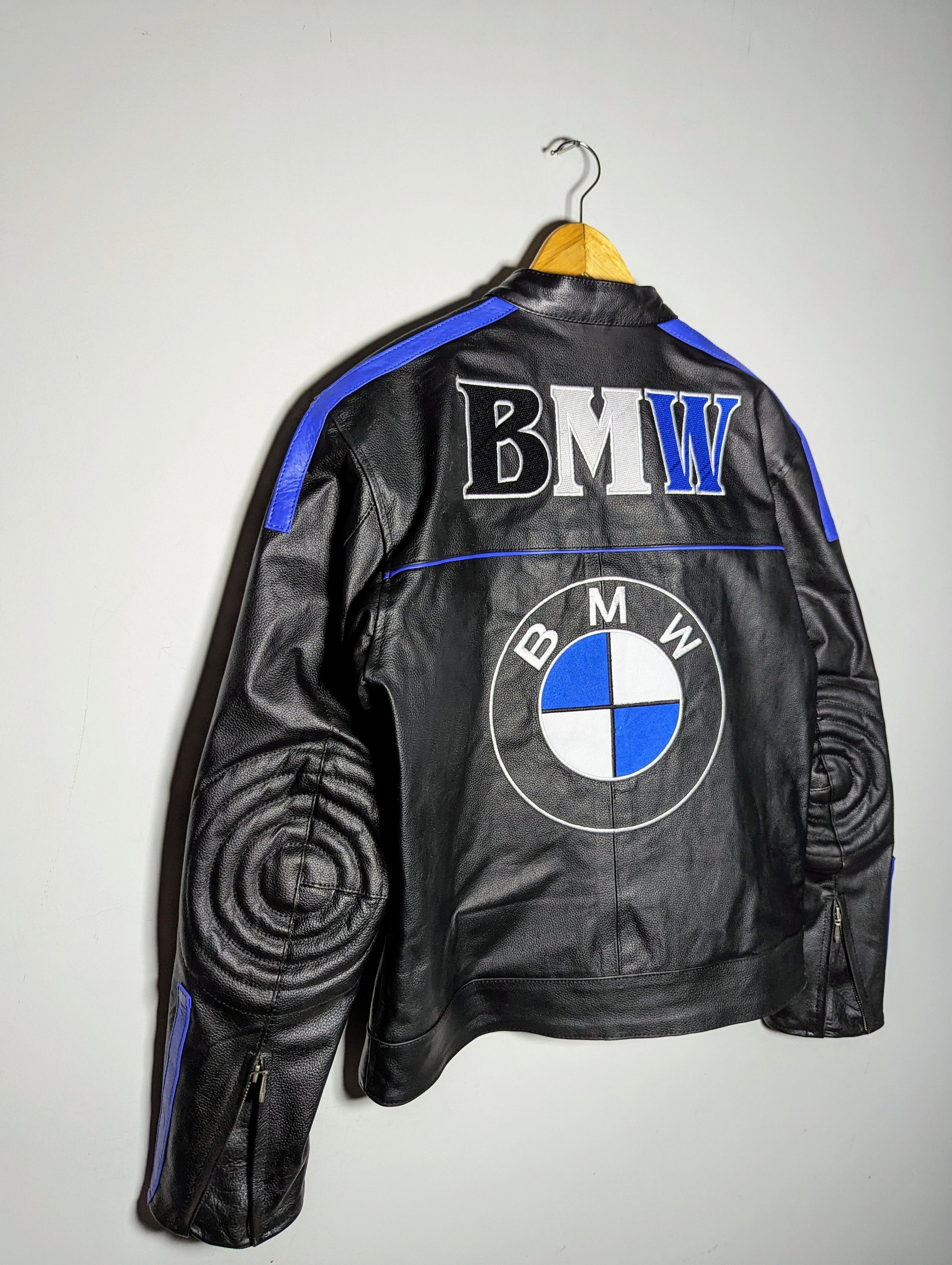 Bmw × Leather Jacket × Streetwear 🔥BMW🔥 ALL BLACK STREETWEAR LEATHER