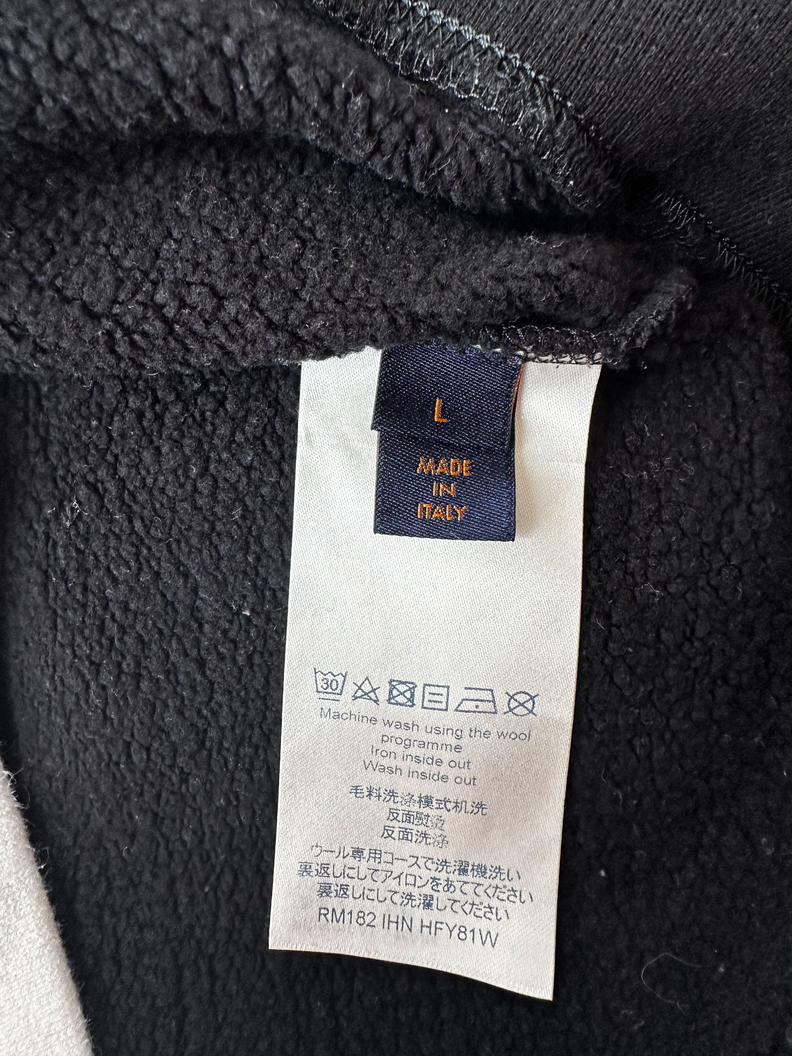 Louis Vuitton Louis Vuitton Black & White Peace Split Sweater Size US L / EU 52-54 / 3 - 4 Thumbnail