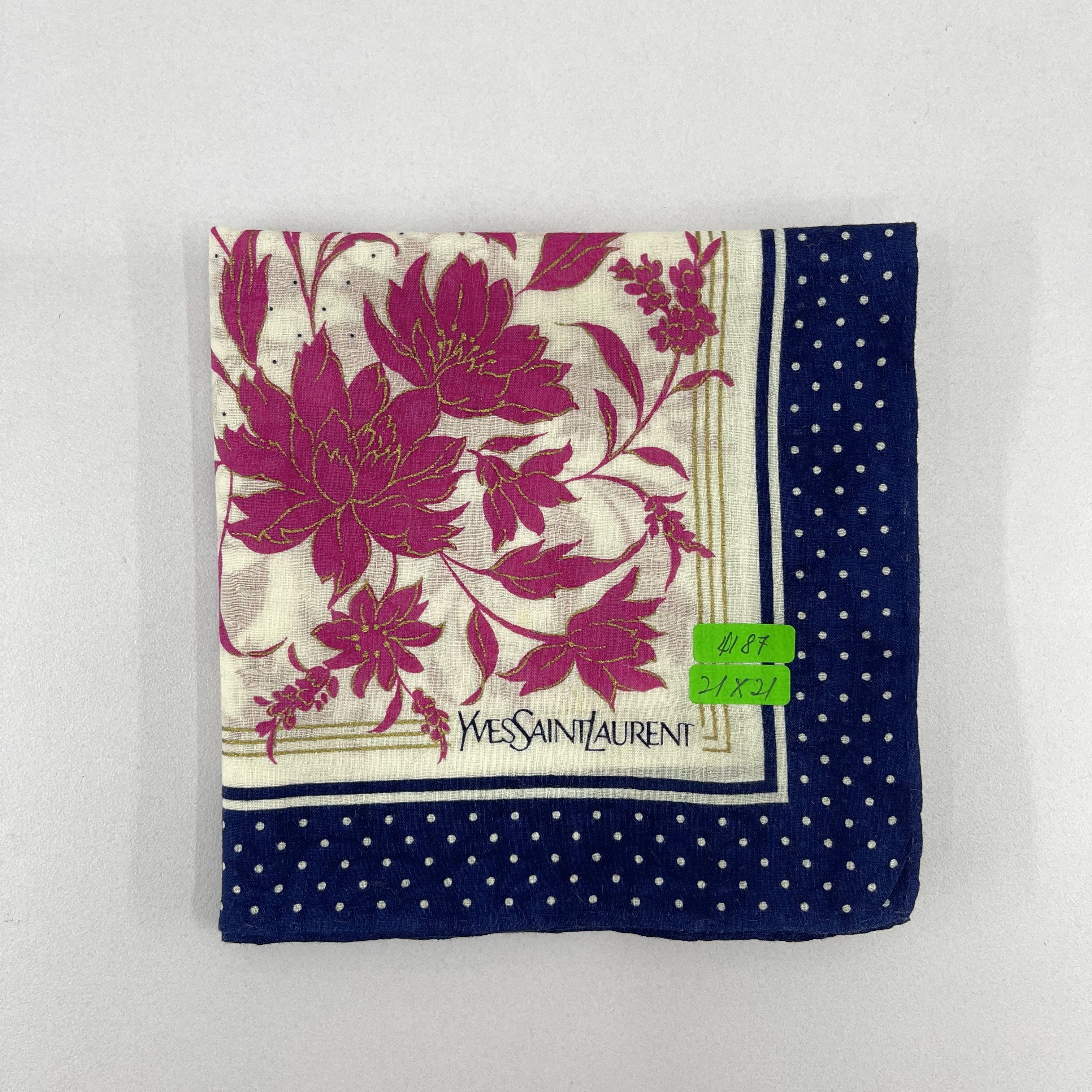 Vintage Yves saint Laurent Handkerchief / Neckerchief - 4187 Size ONE SIZE - 9 Thumbnail
